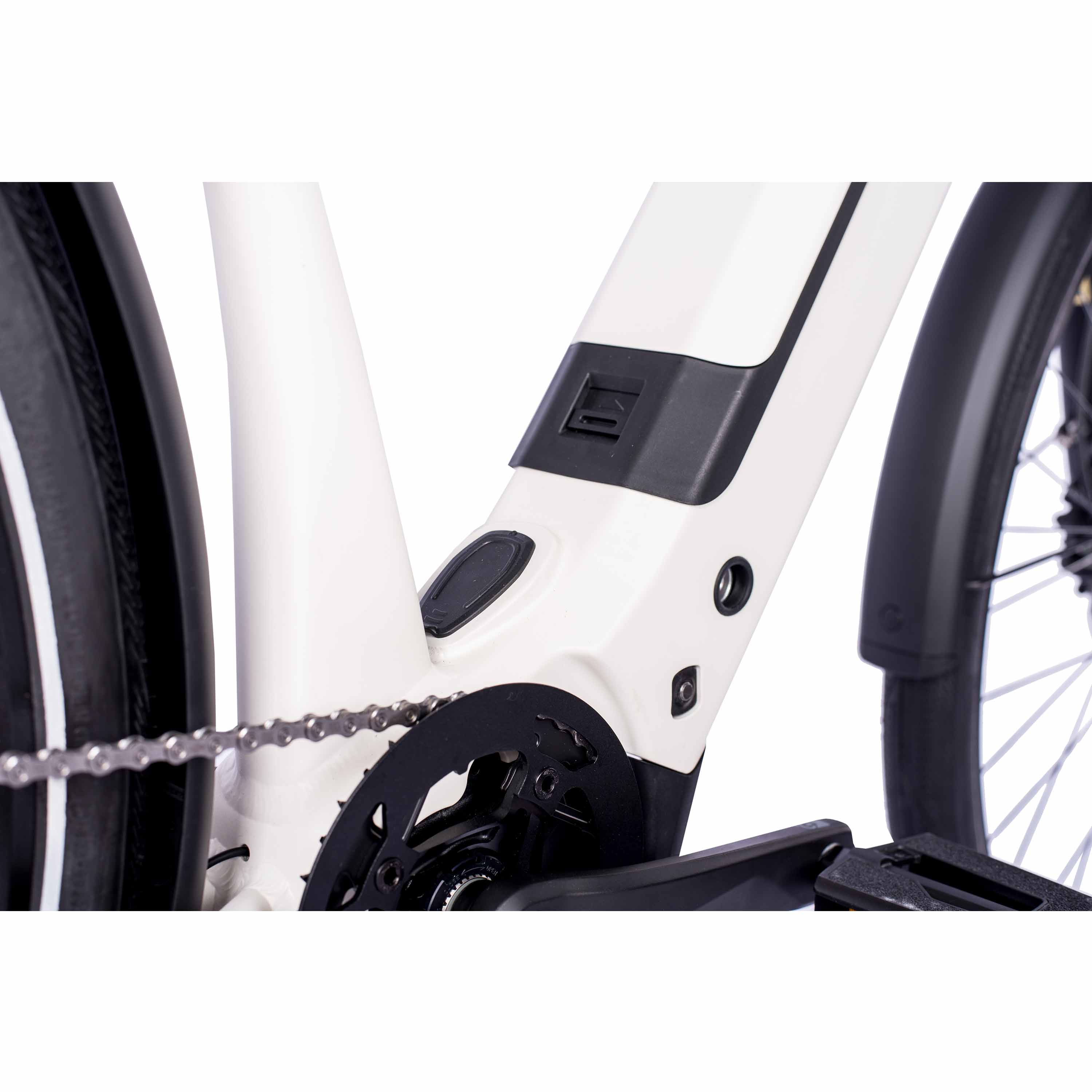 28" Women’s E-Bike Trekking Bicycle LS Wave TERRA TR2 BOSCH Performance Line PX Smart System POWERTUBE 600 Wh 10-Speed SHIMANO DEORE RD-M5130 SGS White