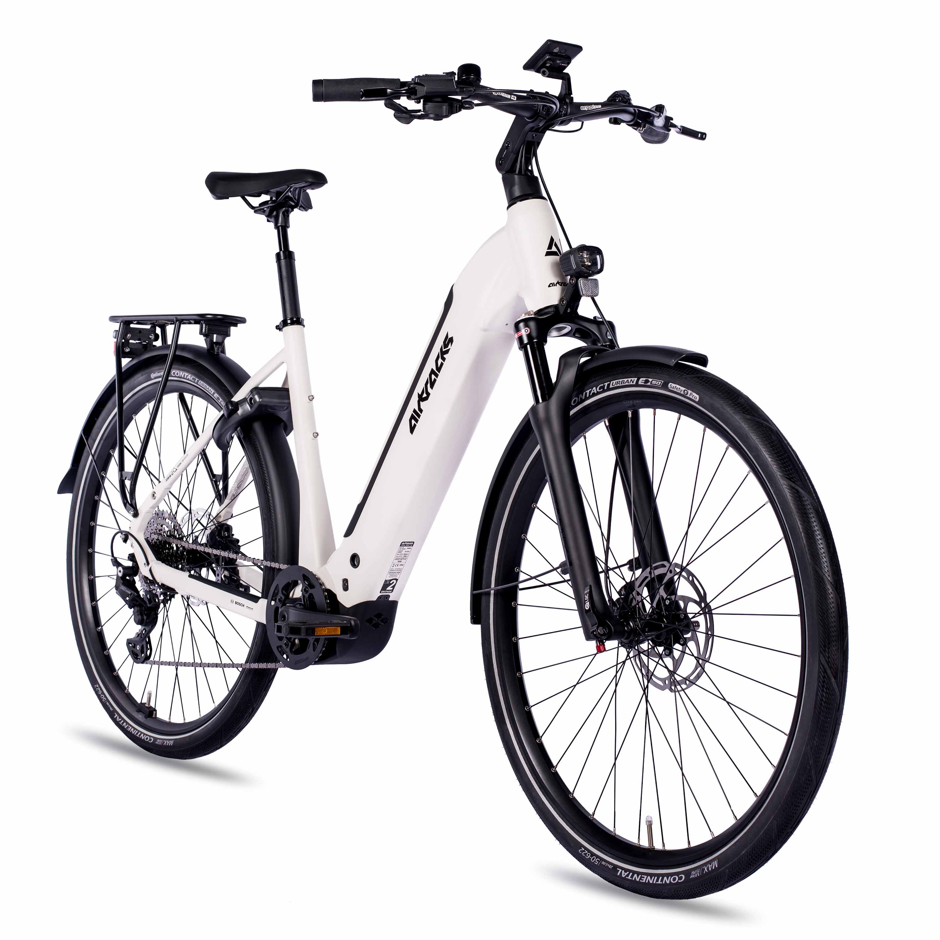 28" Women’s E-Bike Trekking Bicycle LS Wave TERRA TR2 BOSCH Performance Line PX Smart System POWERTUBE 600 Wh 10-Speed SHIMANO DEORE RD-M5130 SGS White