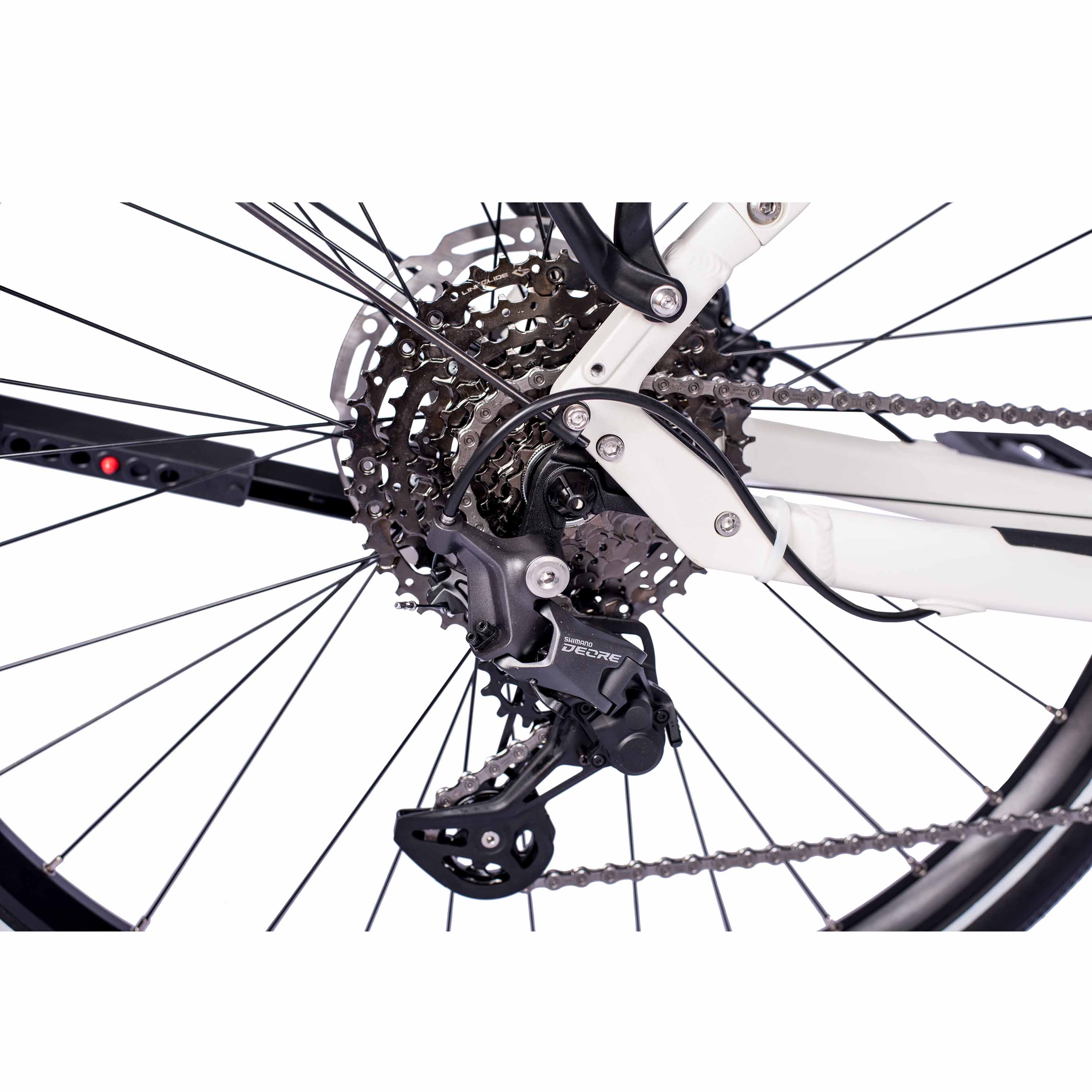 28" Women’s E-Bike Trekking Bicycle LS Wave TERRA TR2 BOSCH Performance Line PX Smart System POWERTUBE 600 Wh 10-Speed SHIMANO DEORE RD-M5130 SGS White