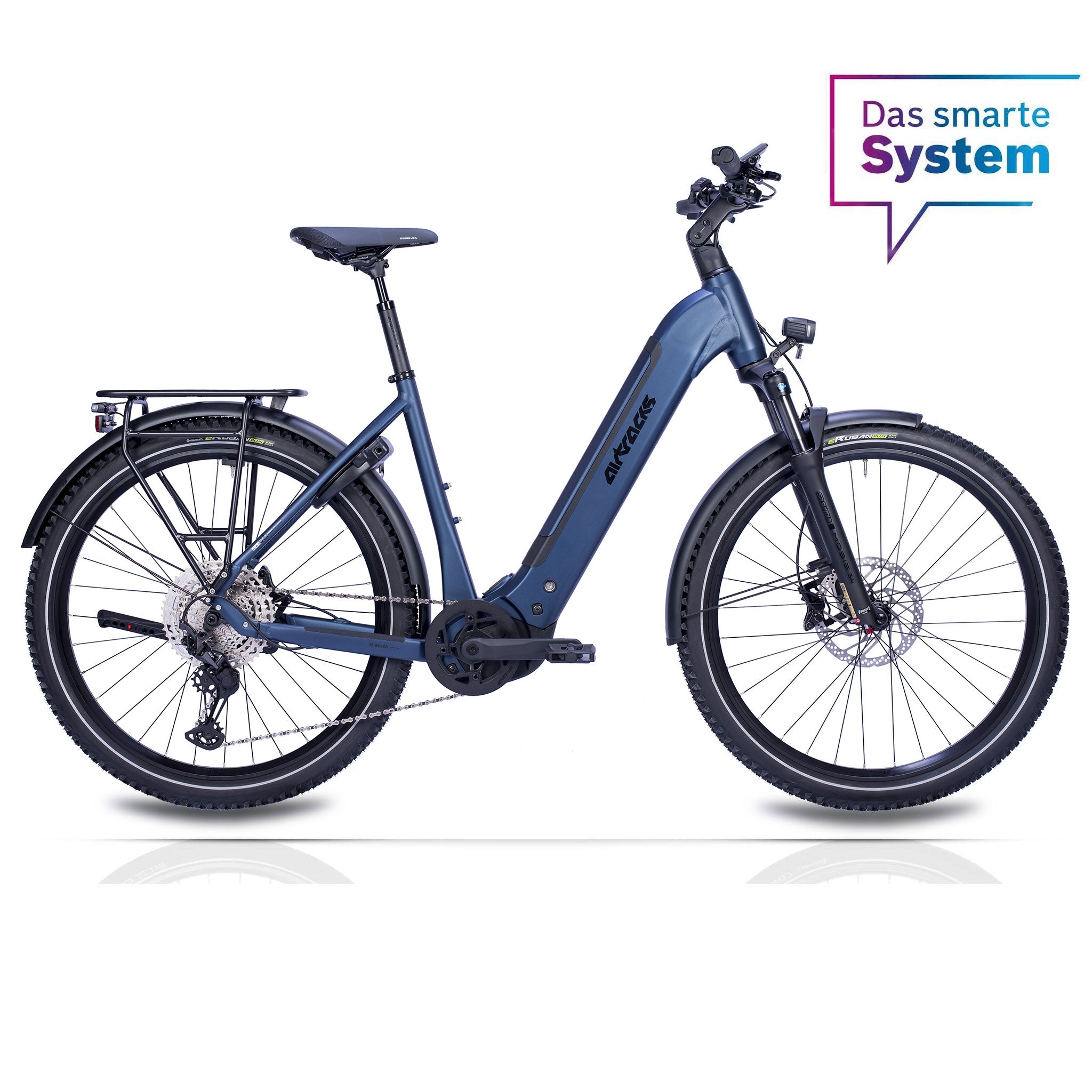 27.5" women's E-SUV MTB Wave LS TERRA CX1 BOSCH PERFORMANCE LINE PX Smart System POWERTUBE 800 Wh 12 x GANG SHIMANO XT RD-M8100 SGS Blue