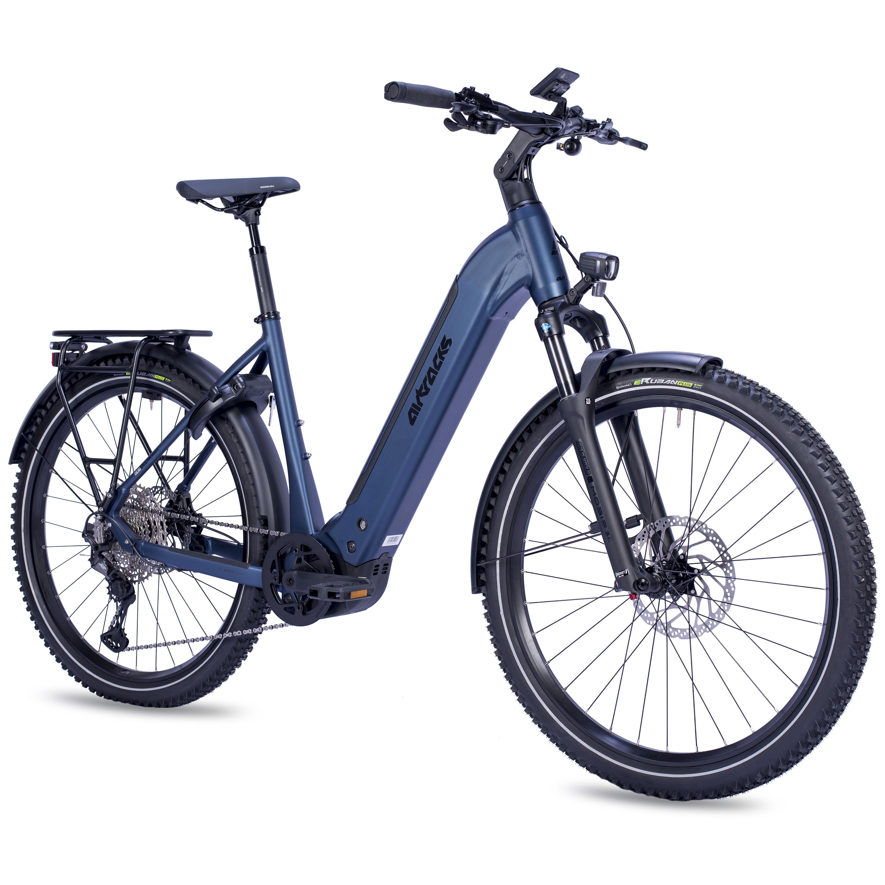 27.5" women's E-SUV MTB Wave LS TERRA CX1 BOSCH PERFORMANCE LINE PX Smart System POWERTUBE 800 Wh 12 x GANG SHIMANO XT RD-M8100 SGS Blue