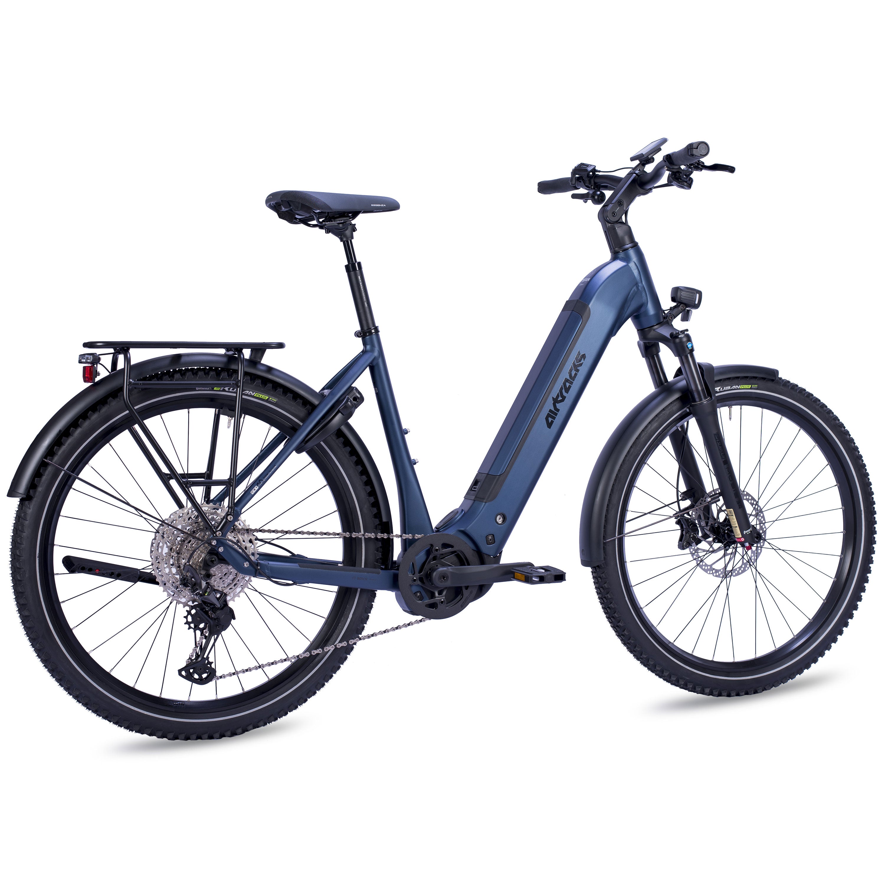 27.5" women's E-SUV MTB Wave LS TERRA CX1 BOSCH PERFORMANCE LINE PX Smart System POWERTUBE 800 Wh 12 x GANG SHIMANO XT RD-M8100 SGS Blue