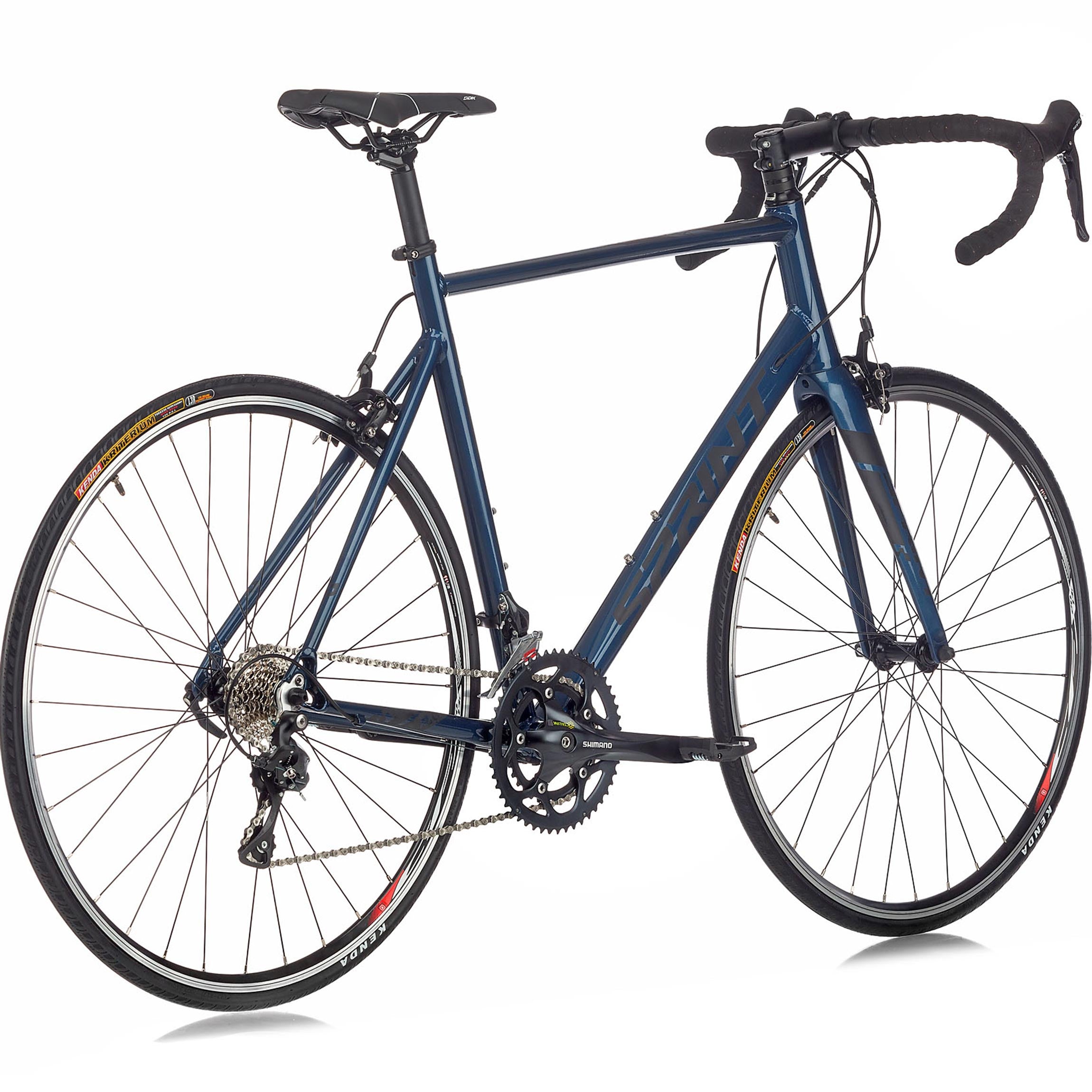 28" heren racefiets SPRINT MONZA ELITE 28 carbon voorvork fiets 2 x 9 versnellingen SHIMANO SORA RD-R3000 blauw / zwart
