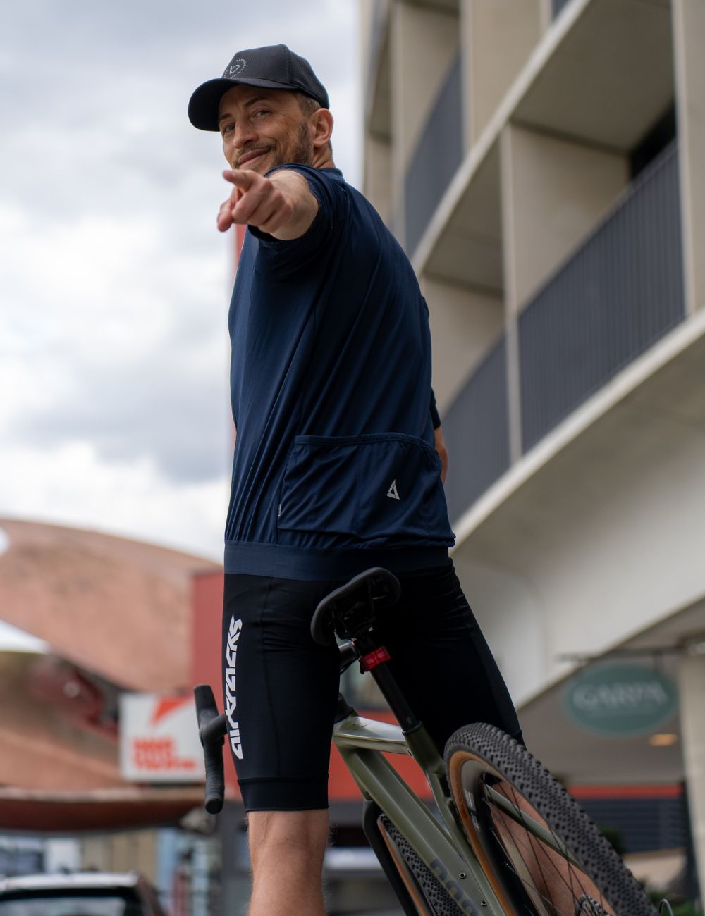 Maglia da uomo in bicicletta corta -Bike Bike Air Tech II Blue blu blu navy blu