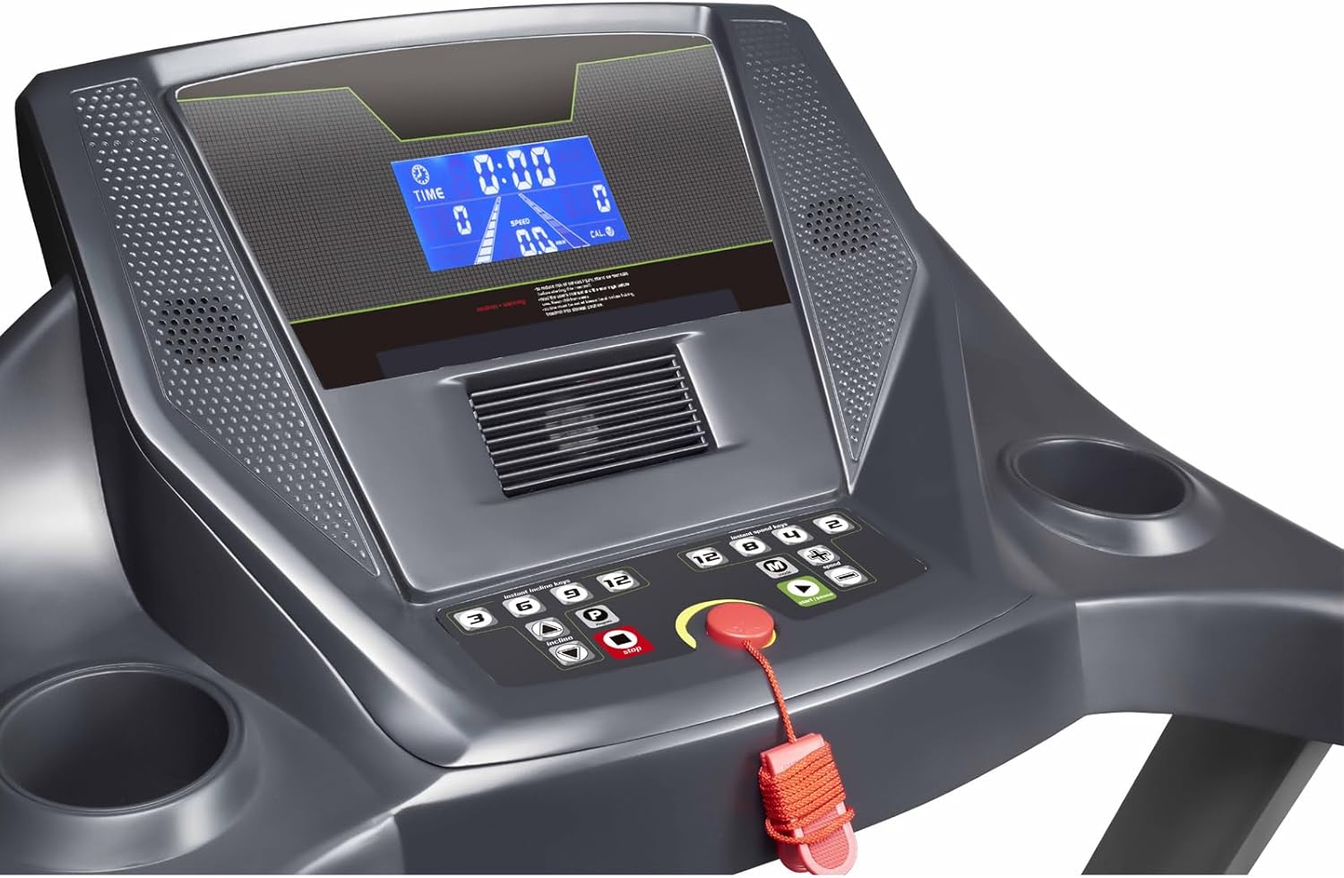Lotto via een loopband vouwbaar elektrisch tot 100 kg Bluetooth 1-16 km/u 133x45 cm
