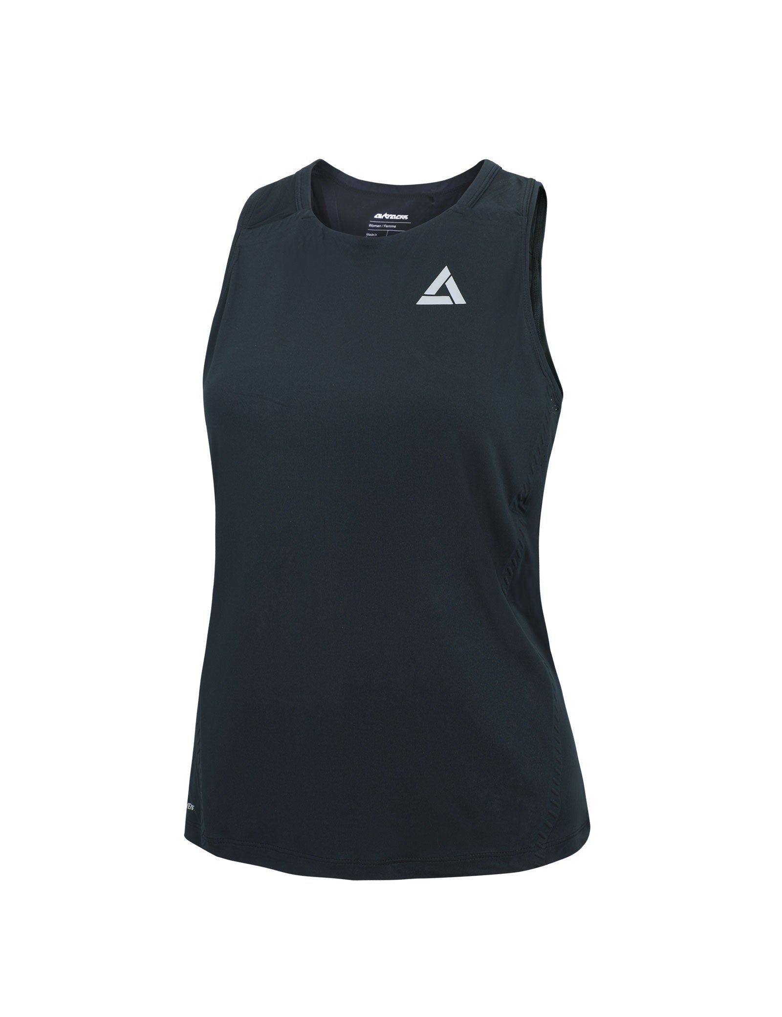 Dames functioneel hardloopshirt mouwloos korte mouw Pro Line zwart