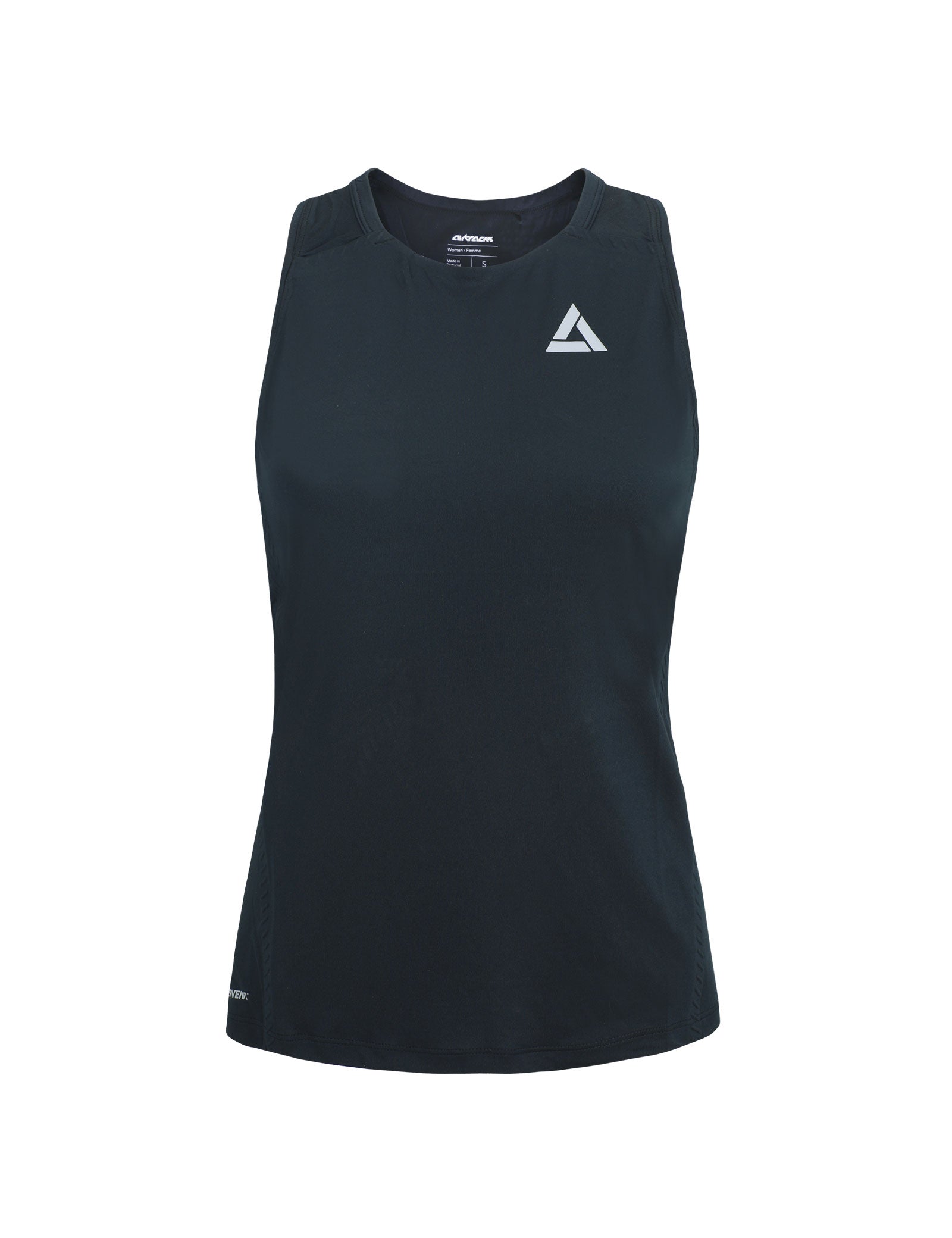 Dames functioneel hardloopshirt mouwloos korte mouw Pro Line zwart