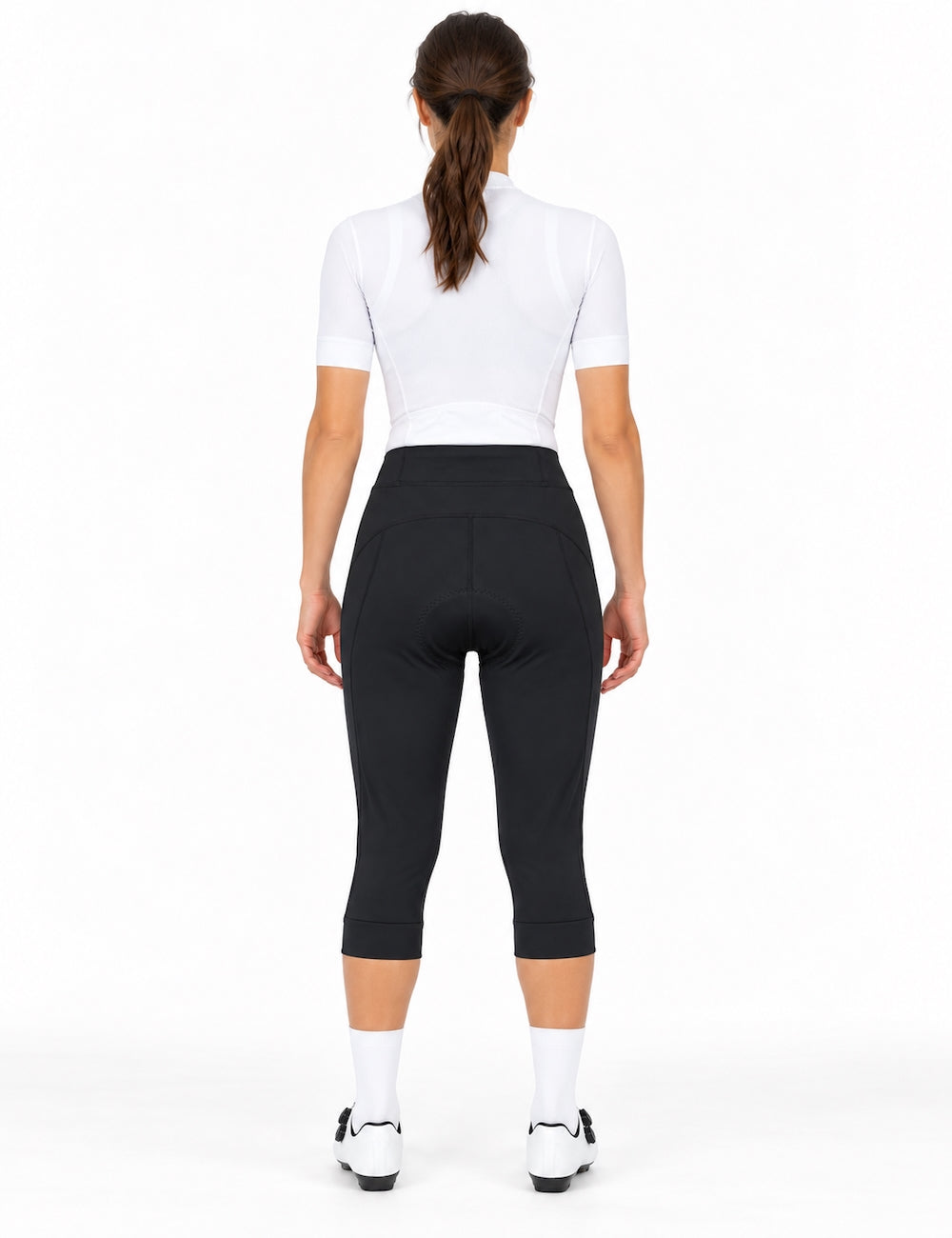 Dames fietsshort 3-4 lang Pro Line zwart set product Setprodukt