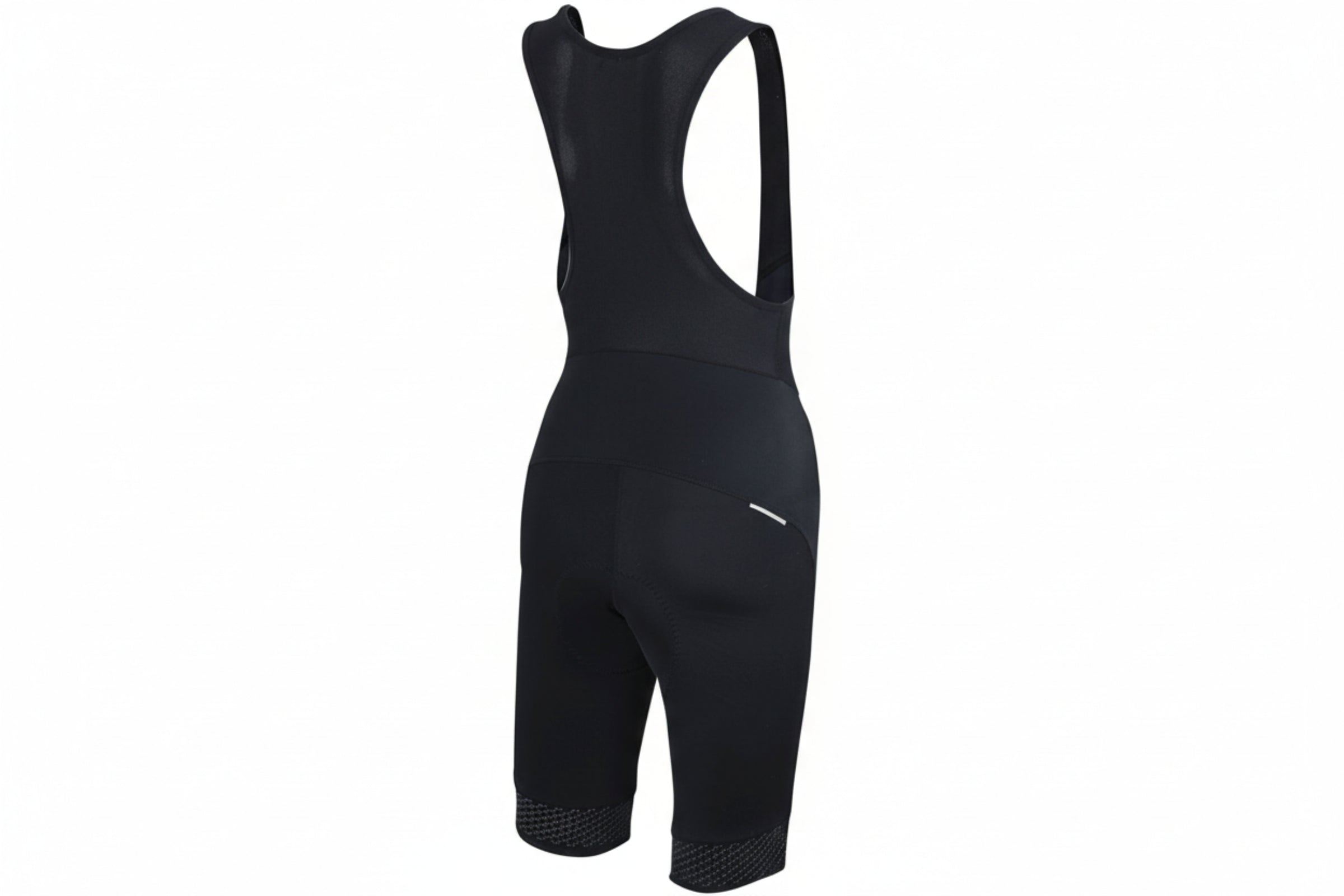 Damesfietsbroek kort met bandjes - Pro Line koersbroek zwart set product Setprodukt