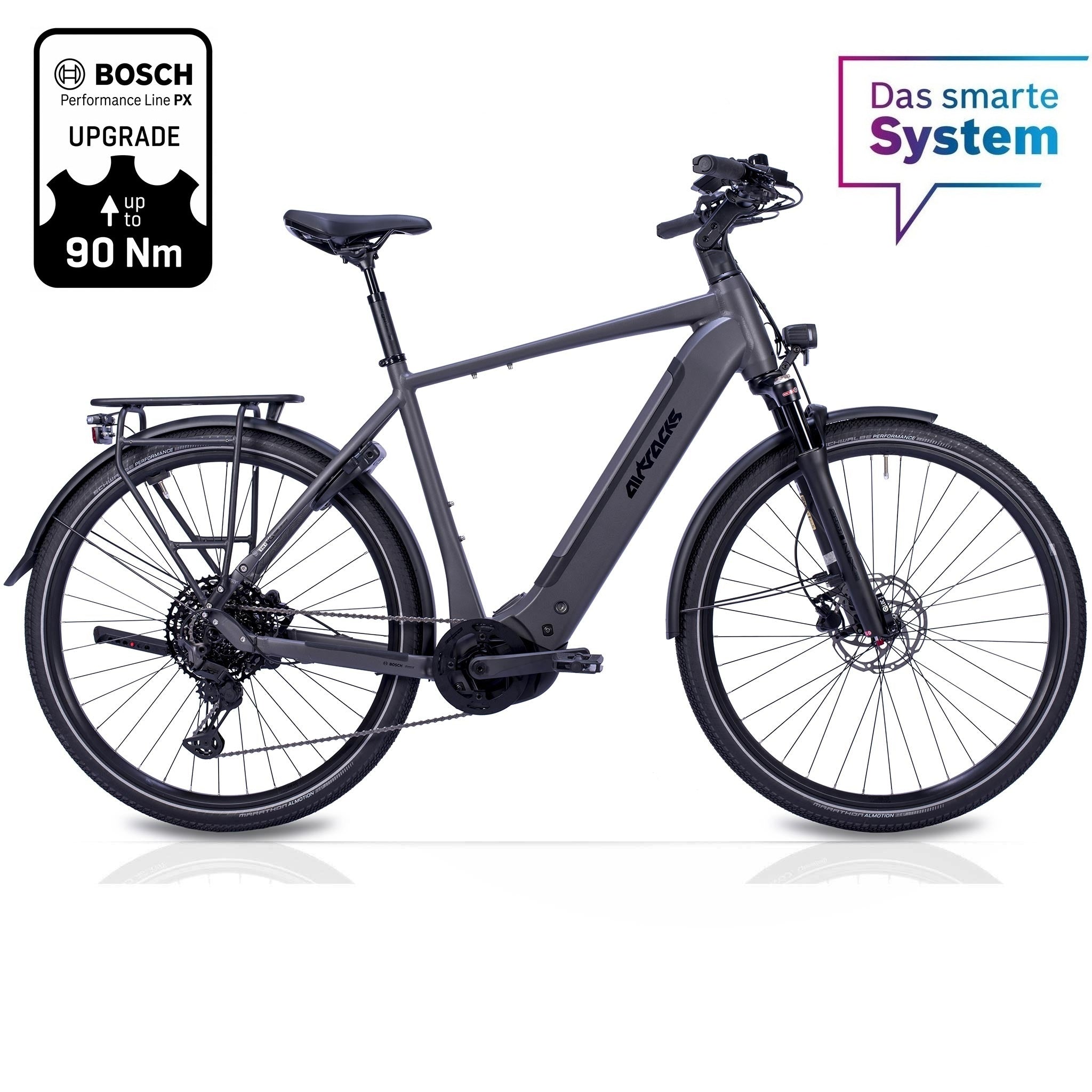28" Heren E-Bike trekkingfiets TERRA TR1 BOSCH Performance Line PX Smart System POWERTUBE 800 Wh 11 versnellingen SHIMANO XT RD-M8130 SGS