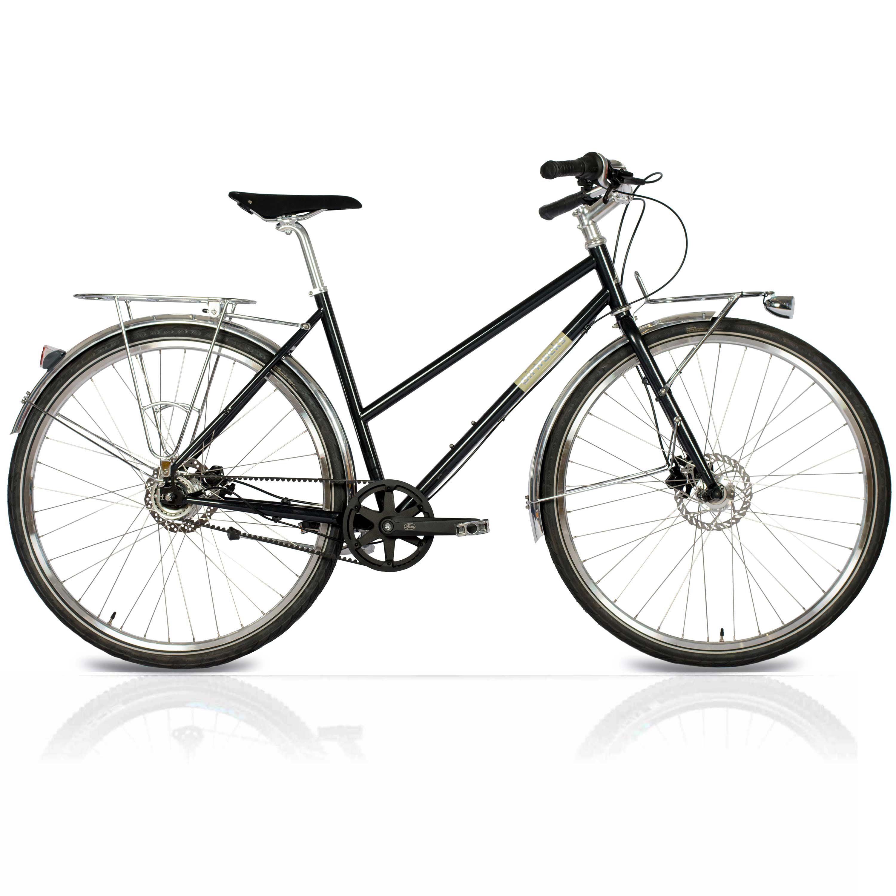 28" Bicicleta urbana mujer STREET CrMo GATES CARBON DRIVE BELT Shimano 7 velocidades