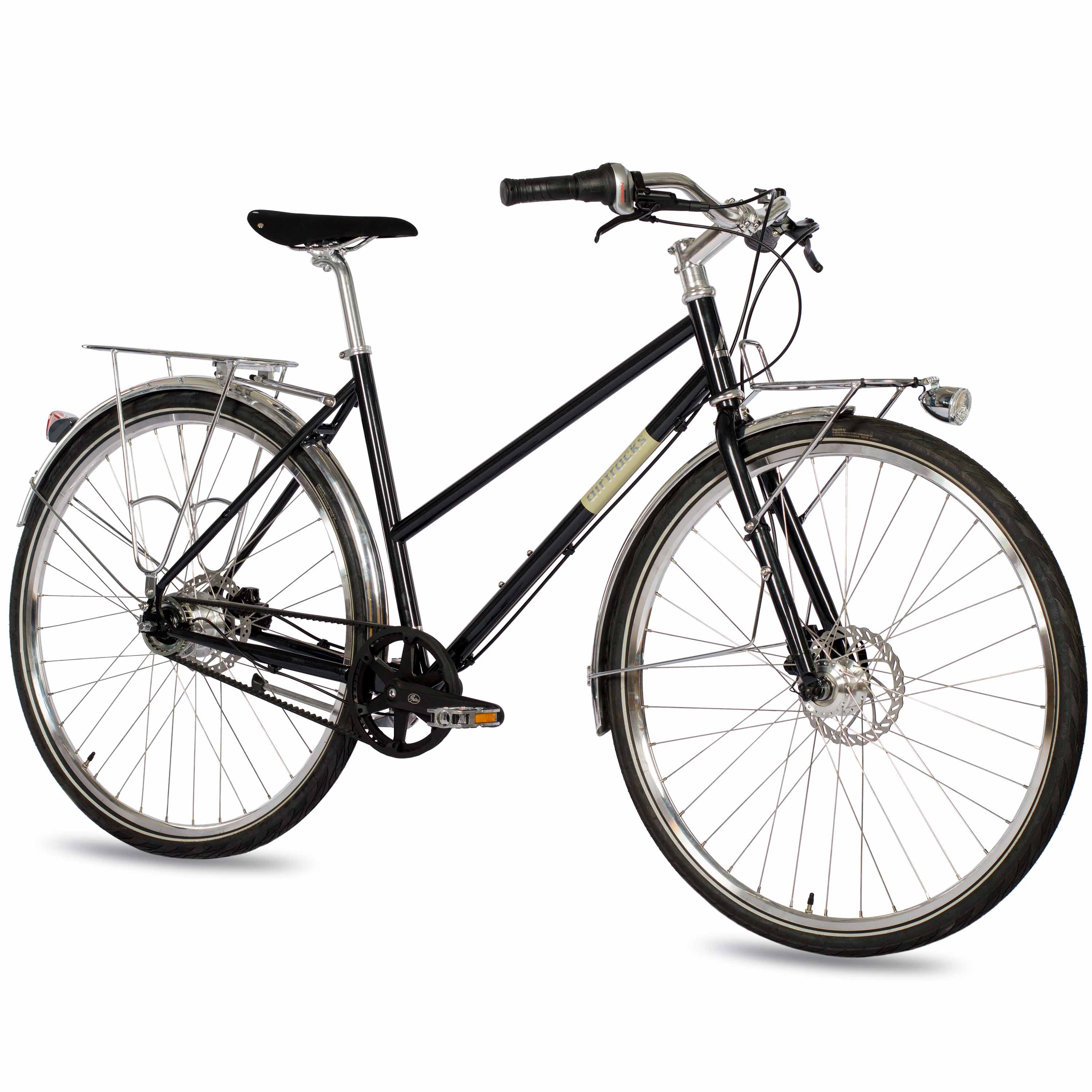 28" Bicicleta urbana mujer STREET CrMo GATES CARBON DRIVE BELT Shimano 7 velocidades
