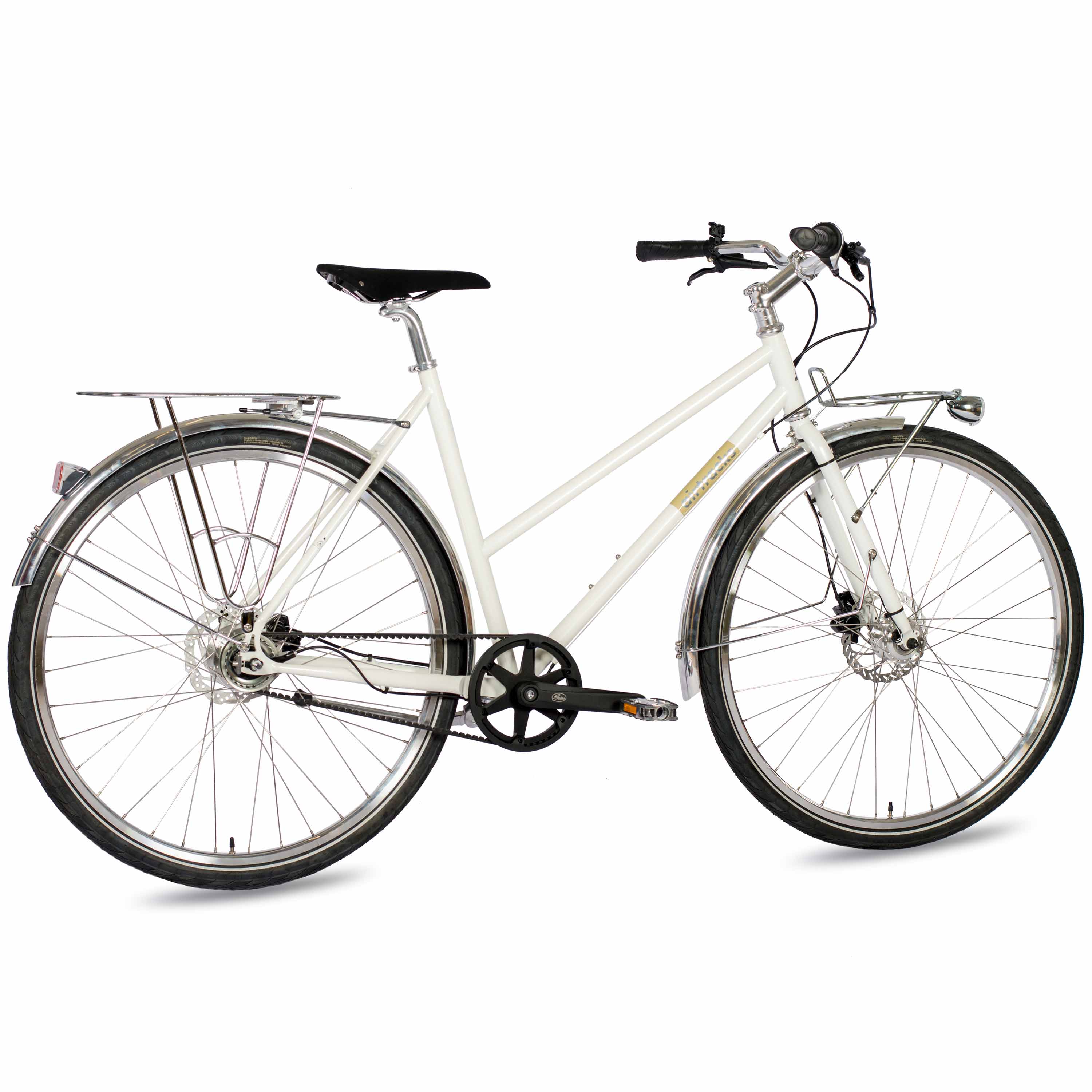 28" Bicicletta urbana da donna STREET CrMo GATES CARBON DRIVE BELT Shimano 7