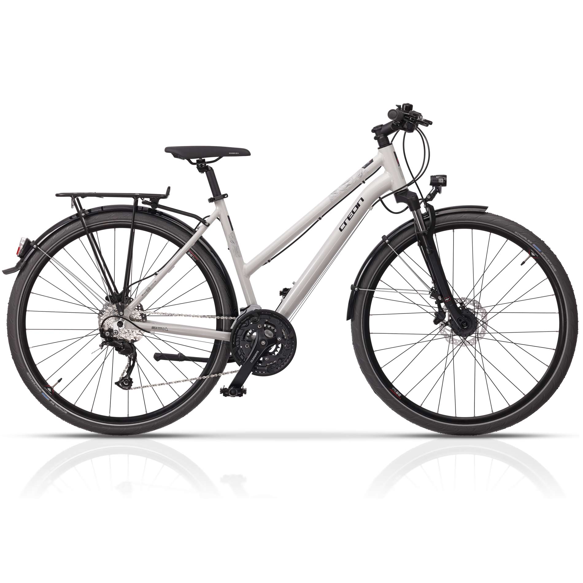 28" Bicicleta de trekking para mujer AREA DB, 24 marchas, Shimano, SHIMANO ALIVIO RD-T4000 SGSL