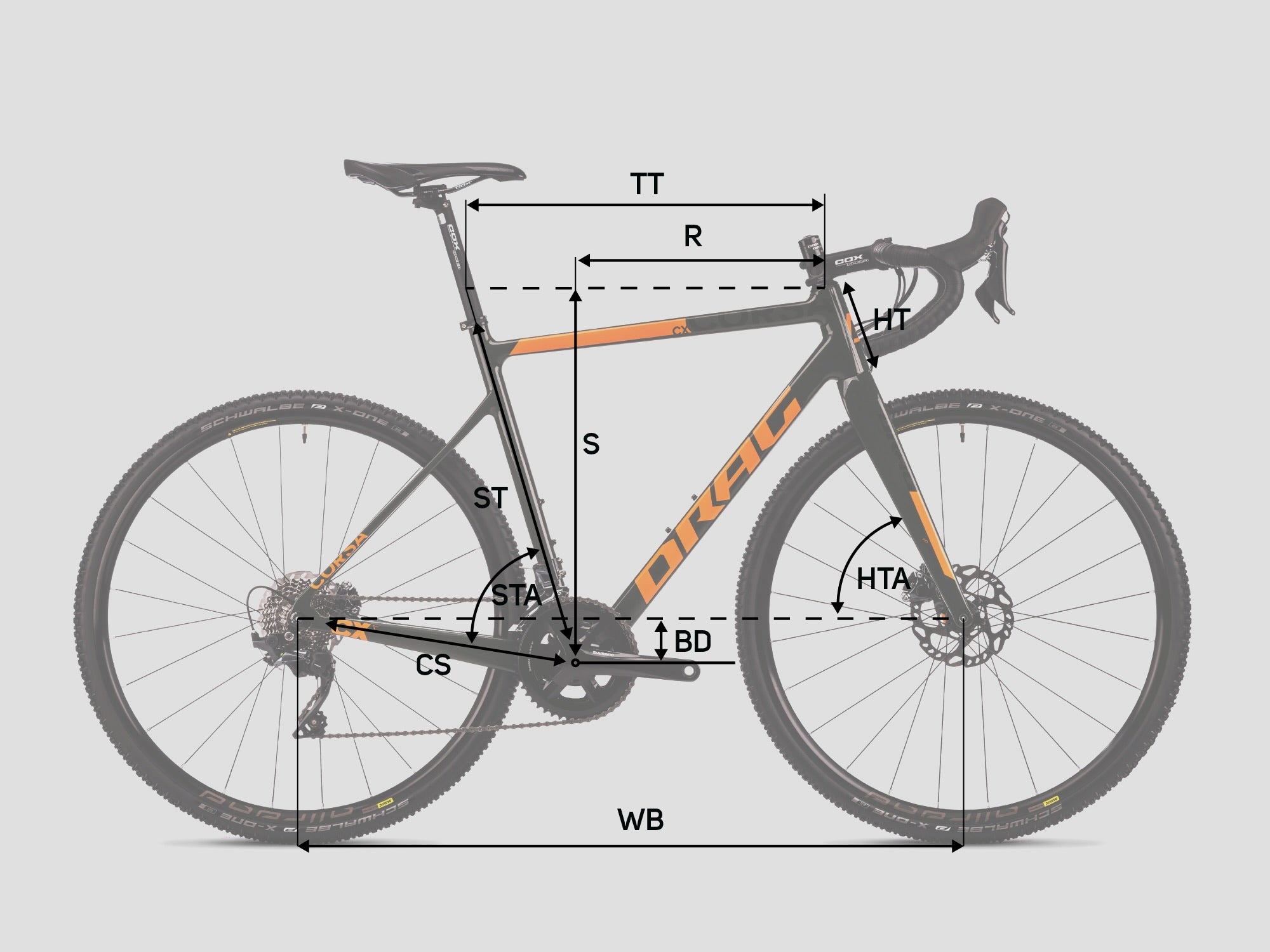 28 inch Men Cyclocross Carbon Bike Corsa CX 11 Gear Shimano Ultegra RD-RX810 GS 2 x 11 Compartiment