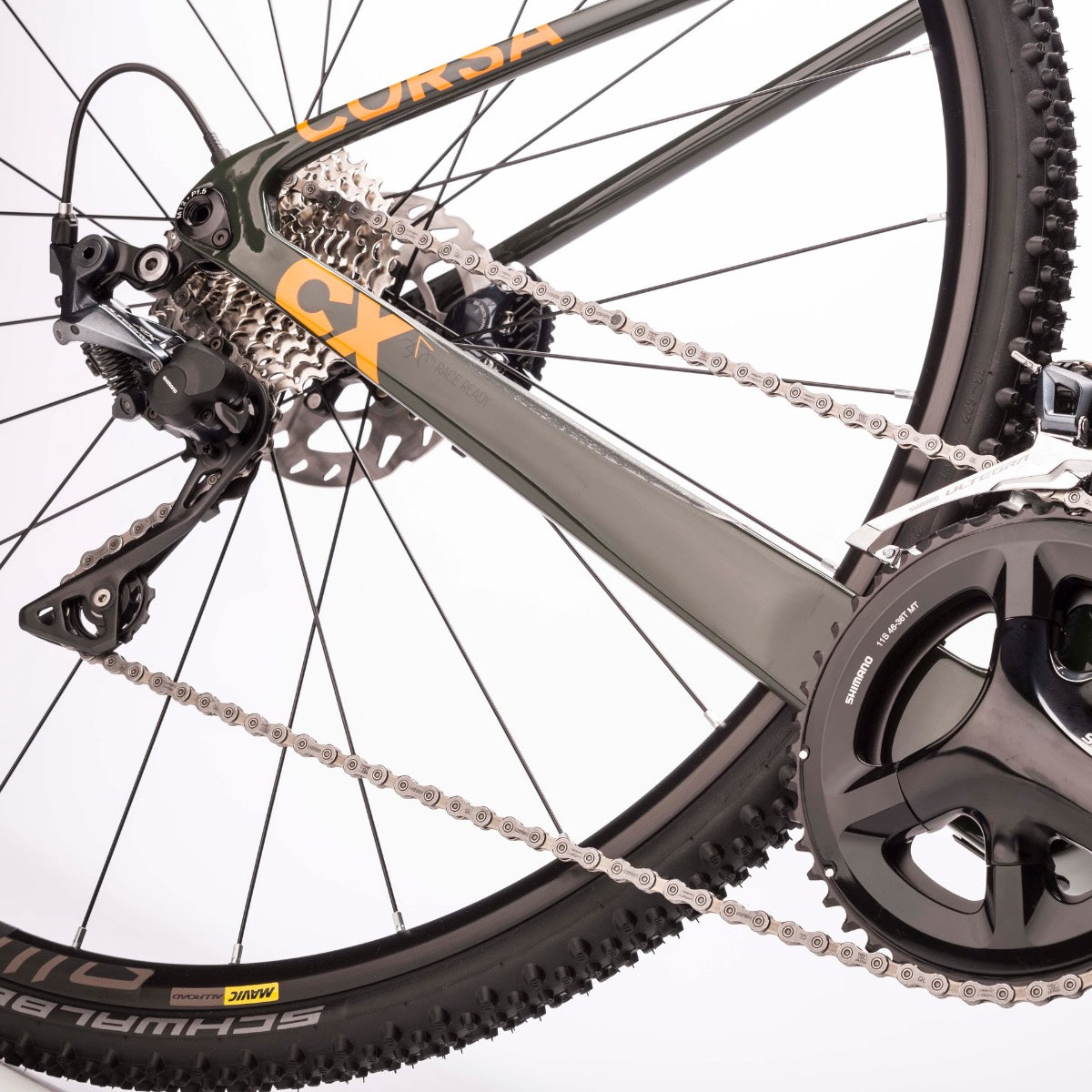 28 inch Men Cyclocross Carbon Bike Corsa CX 11 Gear Shimano Ultegra RD-RX810 GS 2 x 11 Compartiment