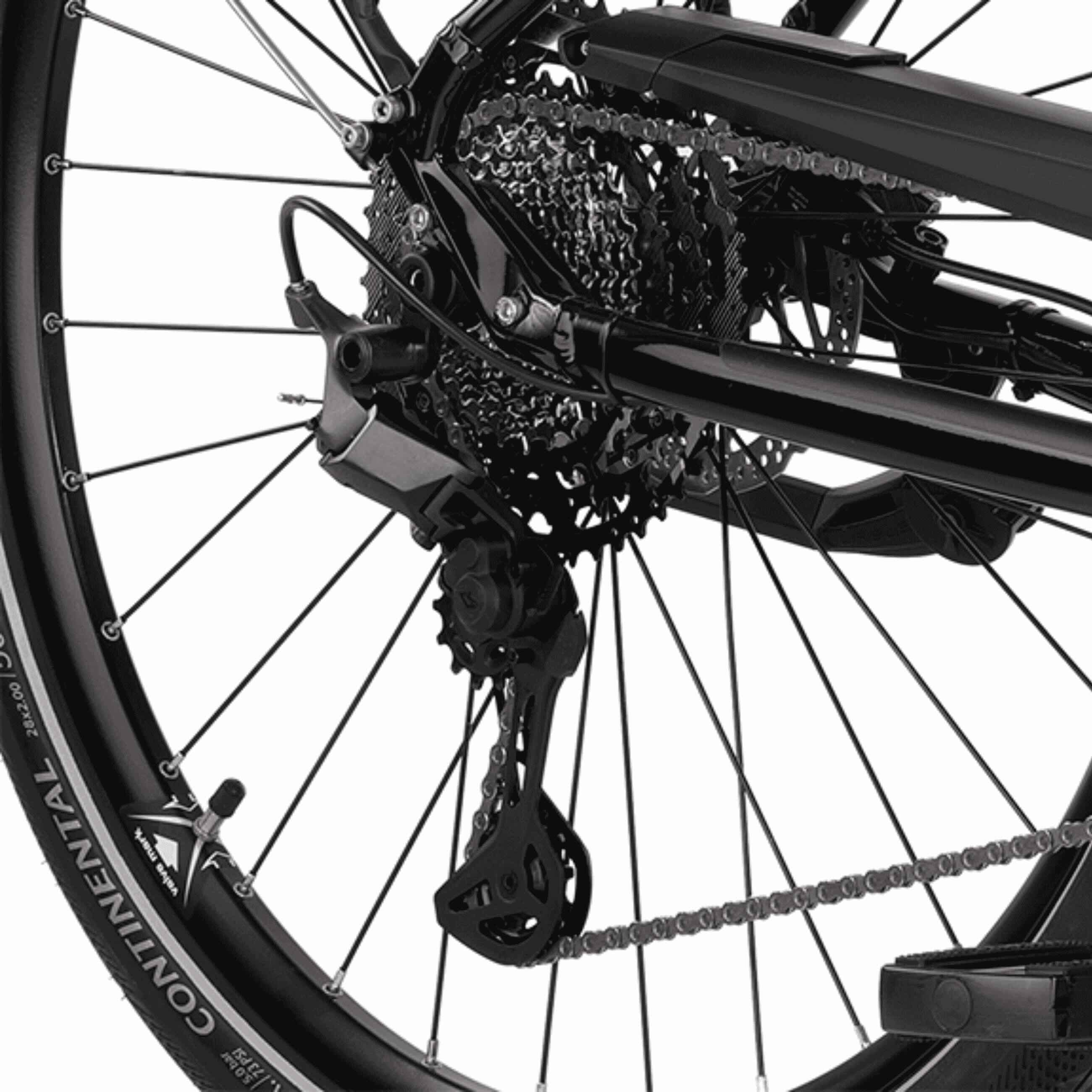 28" DONNA BICI ELETTRICA DA TREKKING E-TOURING 12.9 LS CITY BIKE SHIMANO STEPS E 7000 504 WH 11 VELOCITÀ SHIMANO XT RD-M8130 SGS
