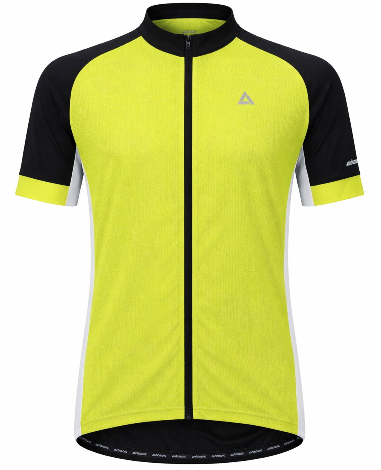 Maglia da bicicletta maschile maglia bici a maniche corte per squadra neon-neon-neon