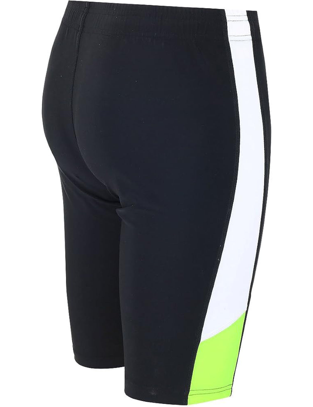 Heren loopbroek kort zwarte neon