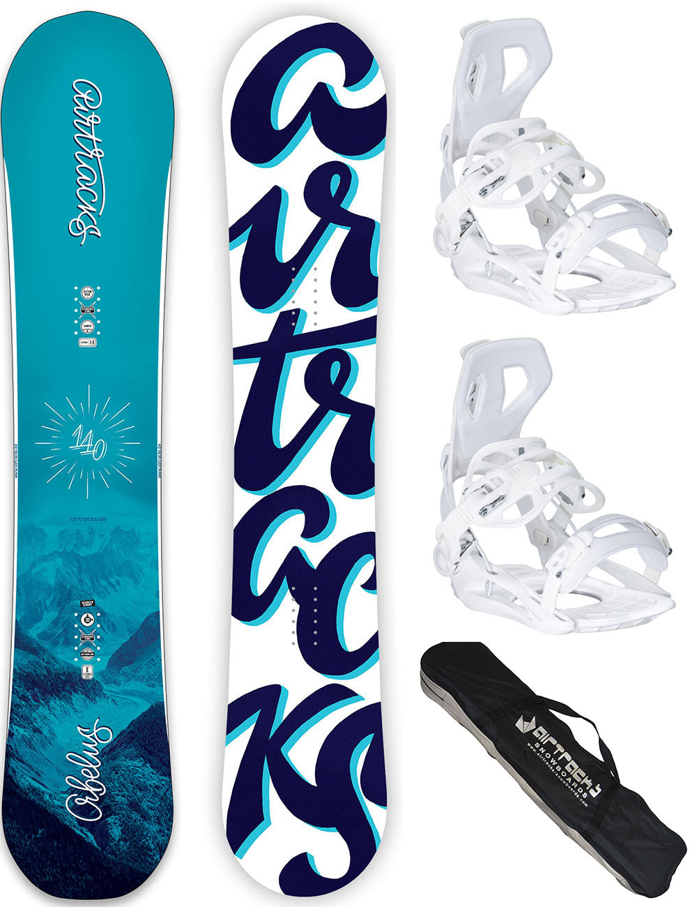 Dames Snowboardset Board Orbelus Camber + Binding Master W M + Tas SB