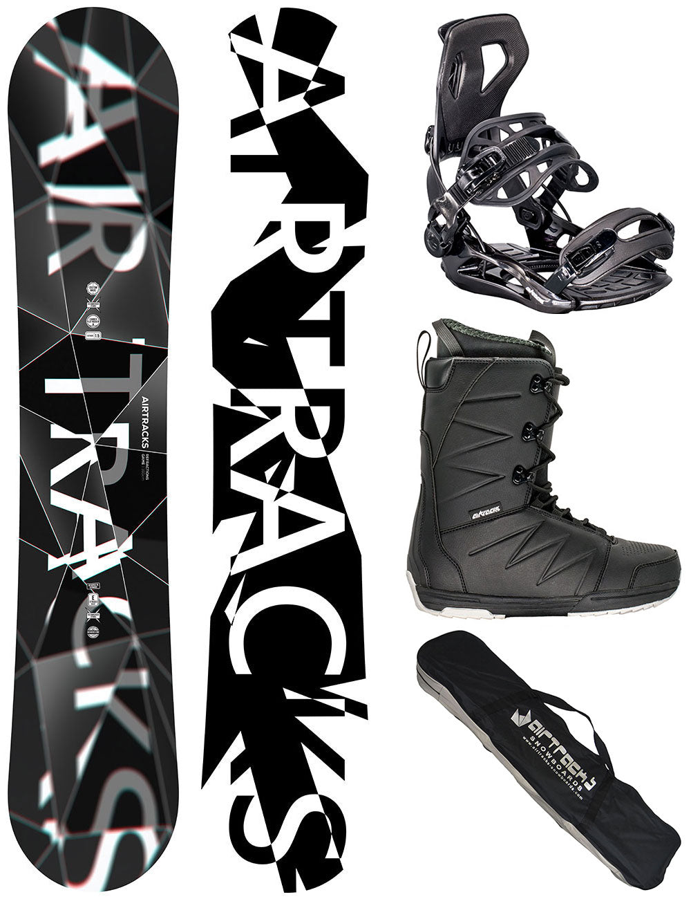 Men de snowboardset Réfractions jeu Camber large + Snowboard Binding Master Pro + Boots Snowboard Star Black + SB Sac