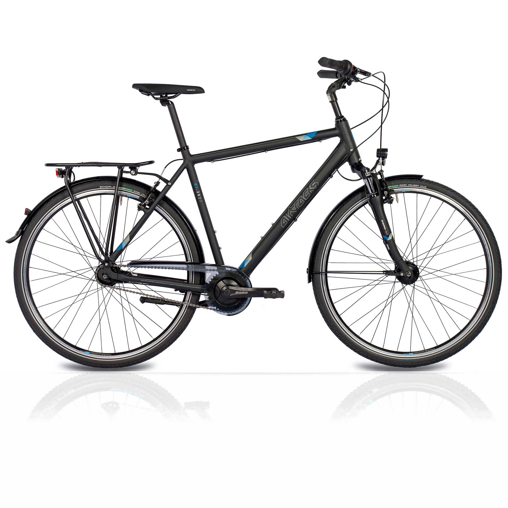 Men's city bicycle 28 inch Cityrad CI.2820 Shimano nexus 7 gear black matt