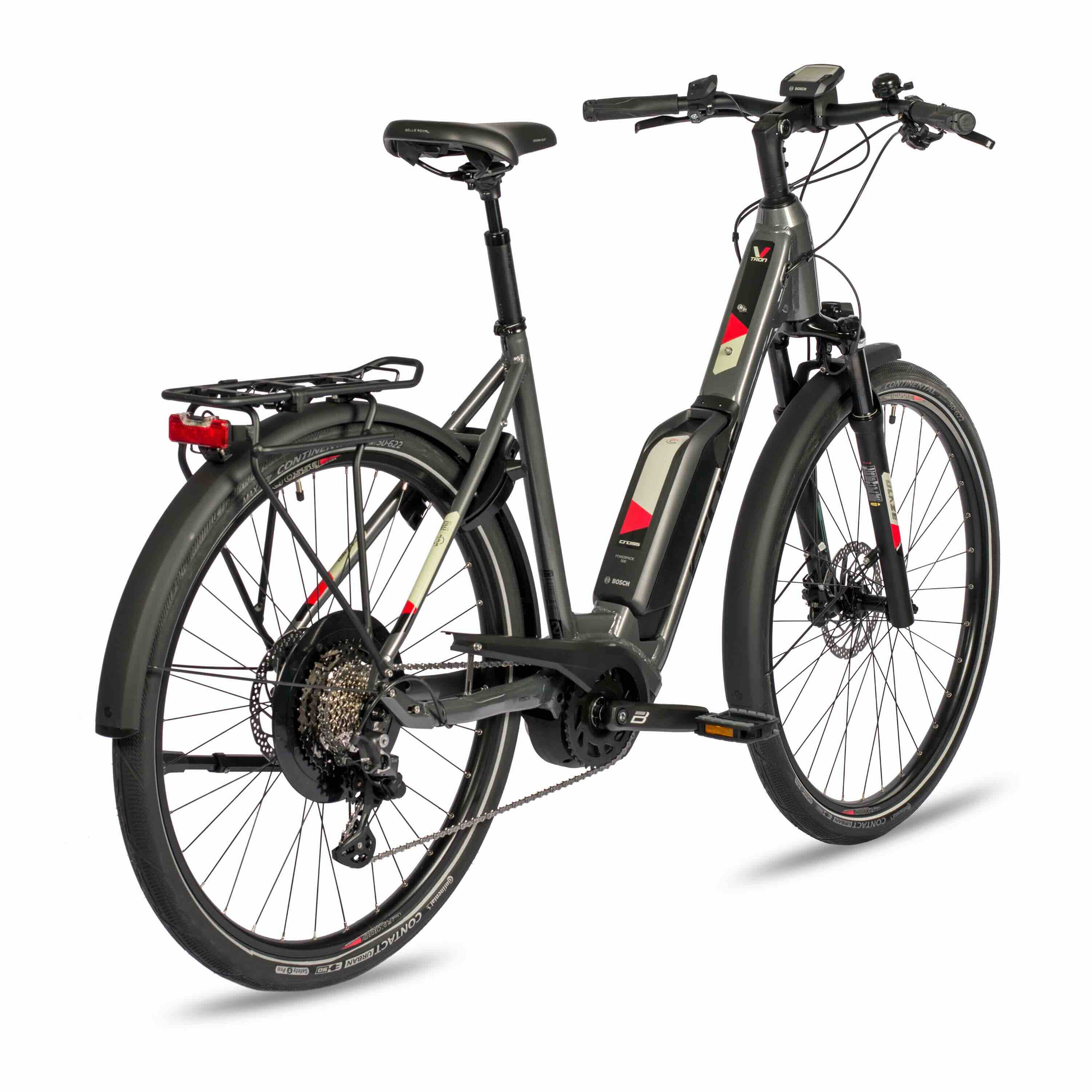 28" Bicicletta da trekking elettrica LS WAVE V-Tron BOSCH ACTIVE PLUS LINE 500Wh 10s SHIMANO DEORE