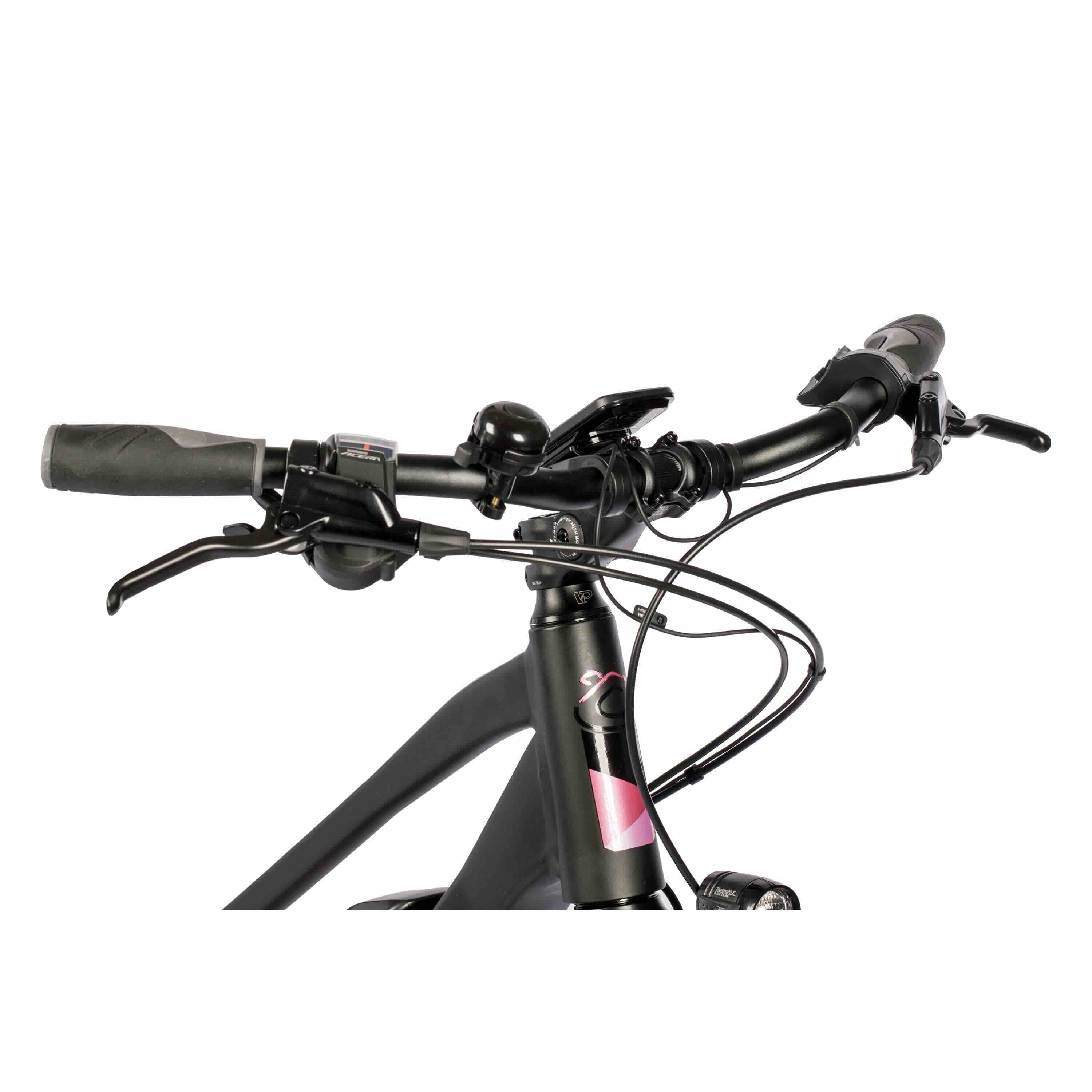 28" Bicicleta eléctrica de trekking para mujer V-TRON SHIMANO STEPS E-5000 418 Wh 9 marchas SHIMANO RD-T3000