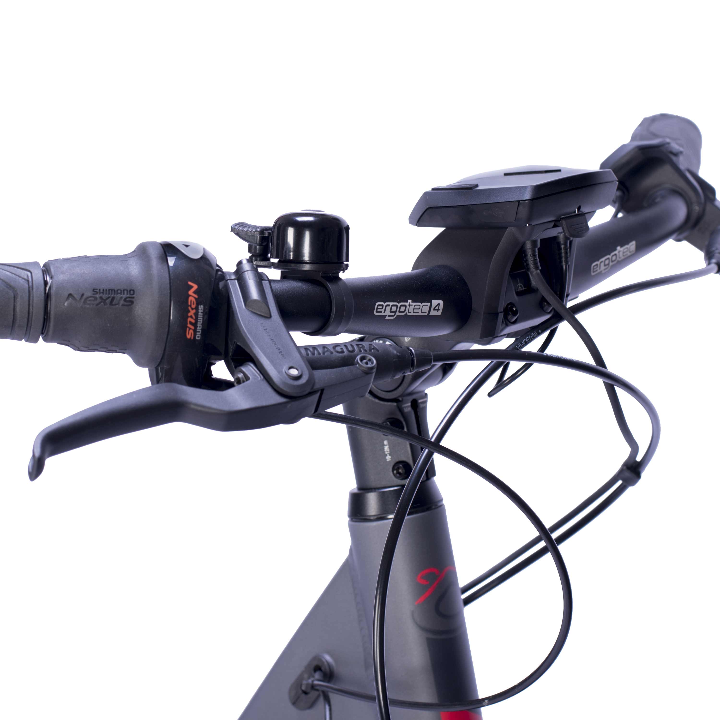 28" E-Bike City Bicycle V-Tron RACK BOSCH ACTIVE LINE PLUS 400 Wh 7 SPEED SHIMANO NEXUS REAR COASTER BRAKE
