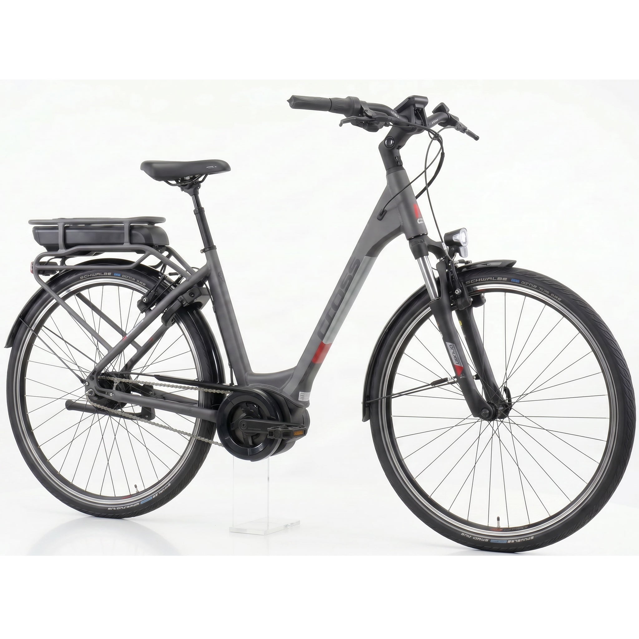 28" E-Bike City Bicycle V-Tron RACK BOSCH ACTIVE LINE PLUS 400 Wh 7 SPEED SHIMANO NEXUS REAR COASTER BRAKE