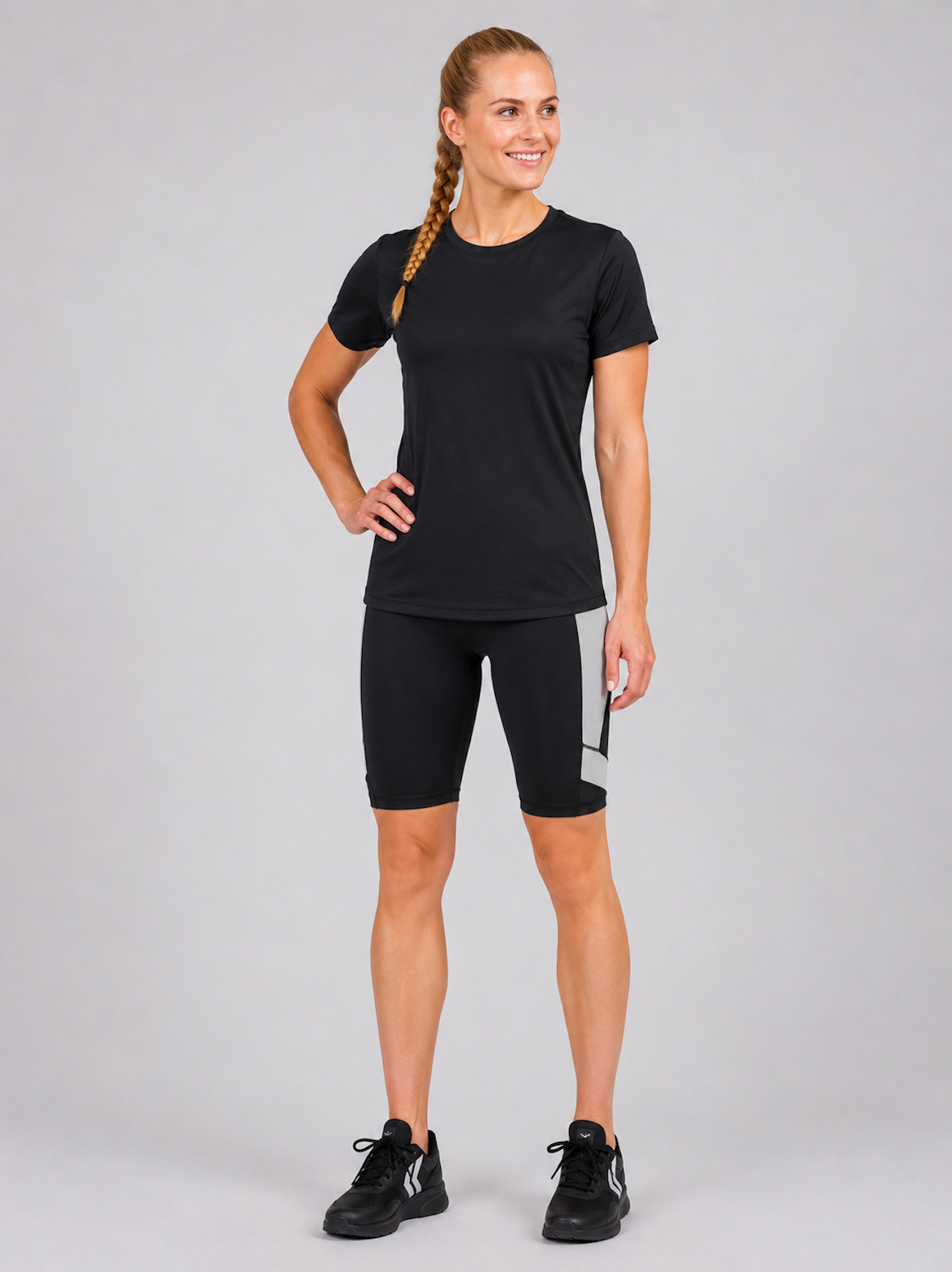 Pantalones de acondicionamiento físico para mujeres: pantalones corriendo Decoct rojo negro gris negro