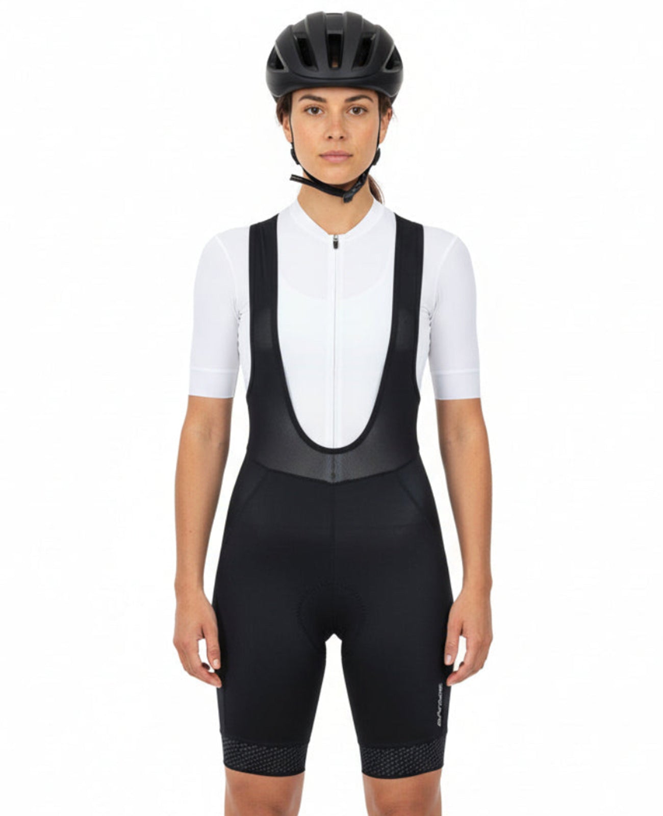 Pantaloni per biciclette da donna pantaloni per bici corti con pantaloni portanti cinghie per linea neri