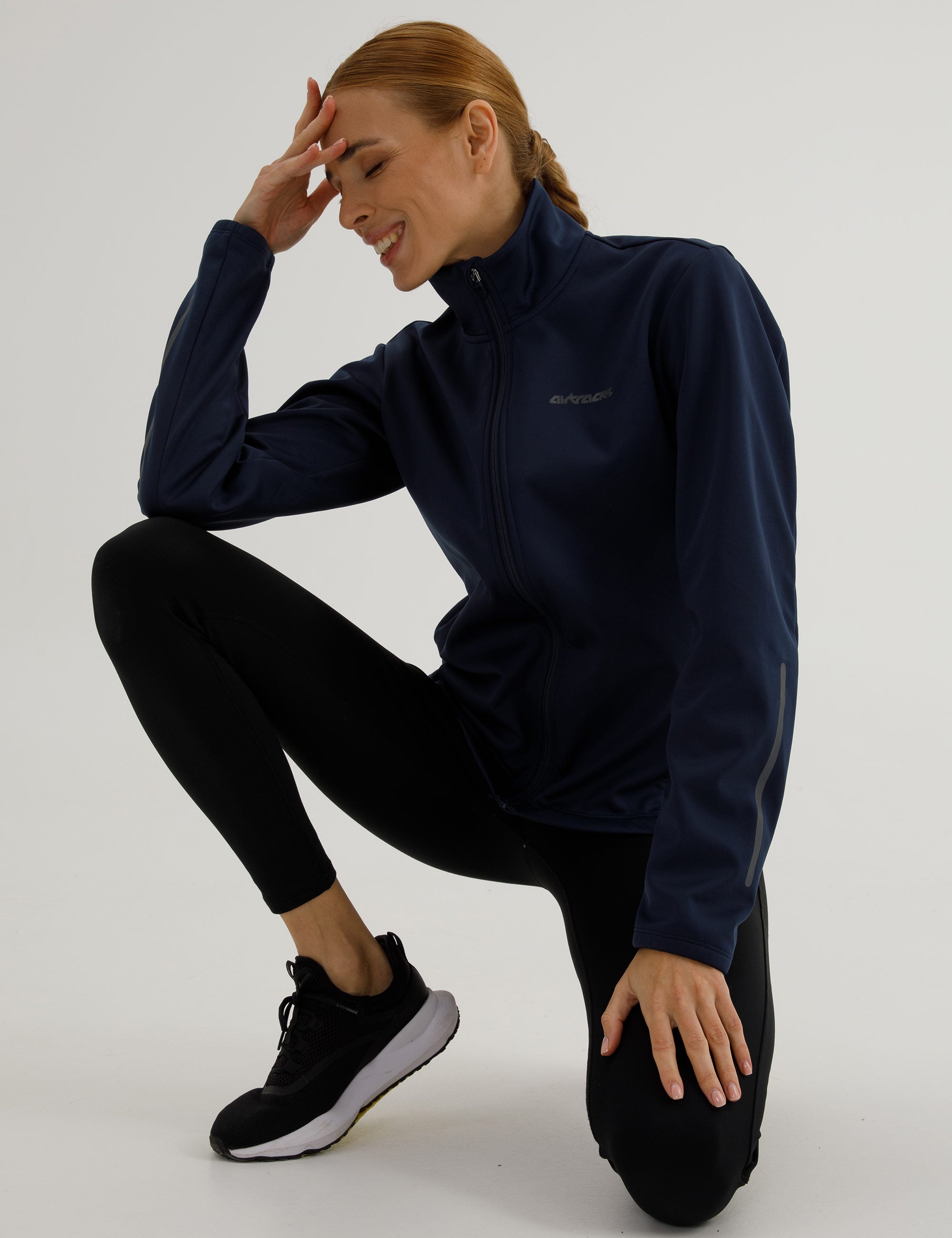 Damen Winter Fahrradjacke-Laufjacke Softshell Thermojacke Aktive Comfort Line Schwarz