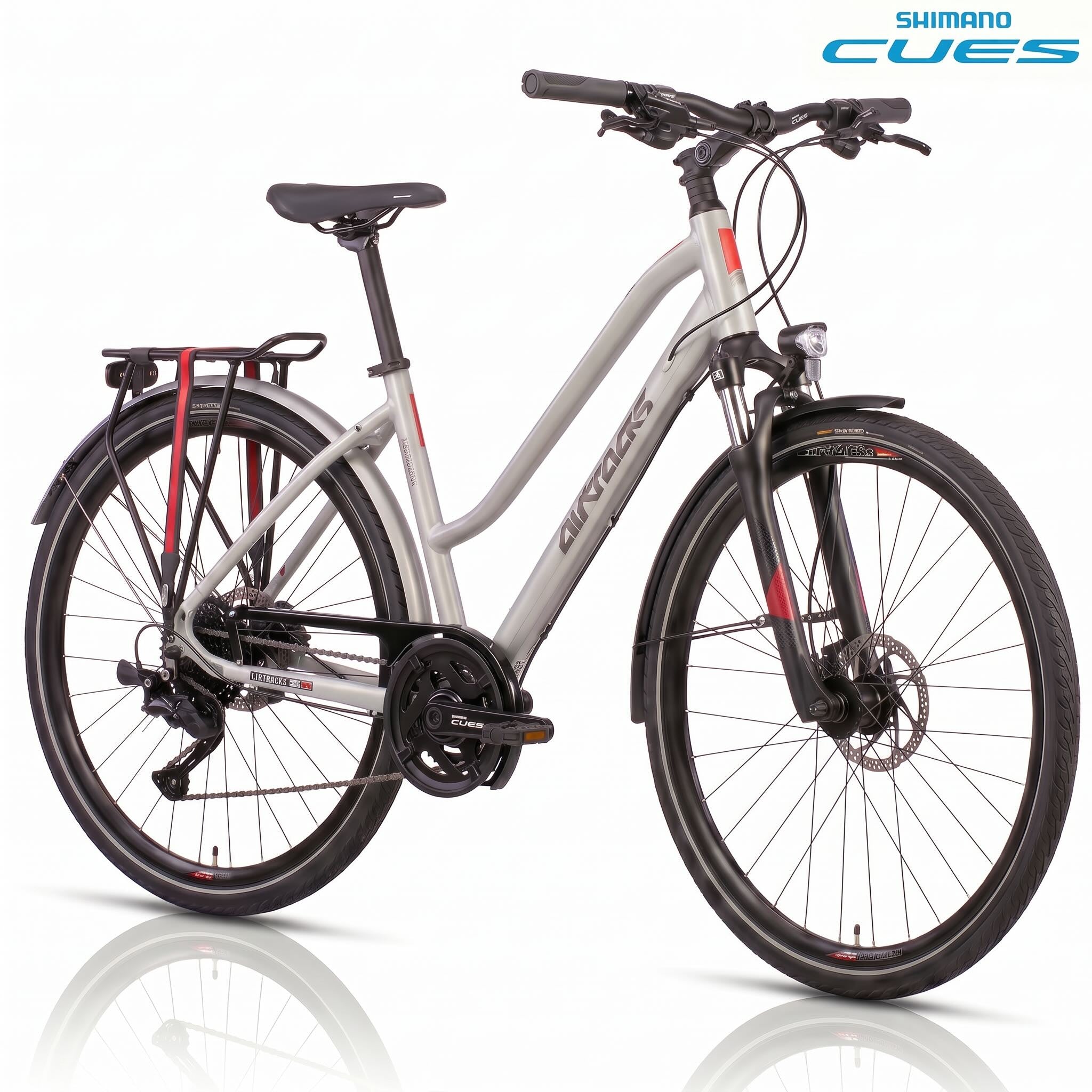28" Vélo de trekking femme TR.2845L 2 x 9 vitesses SHIMANO CUES RD-U3020-9