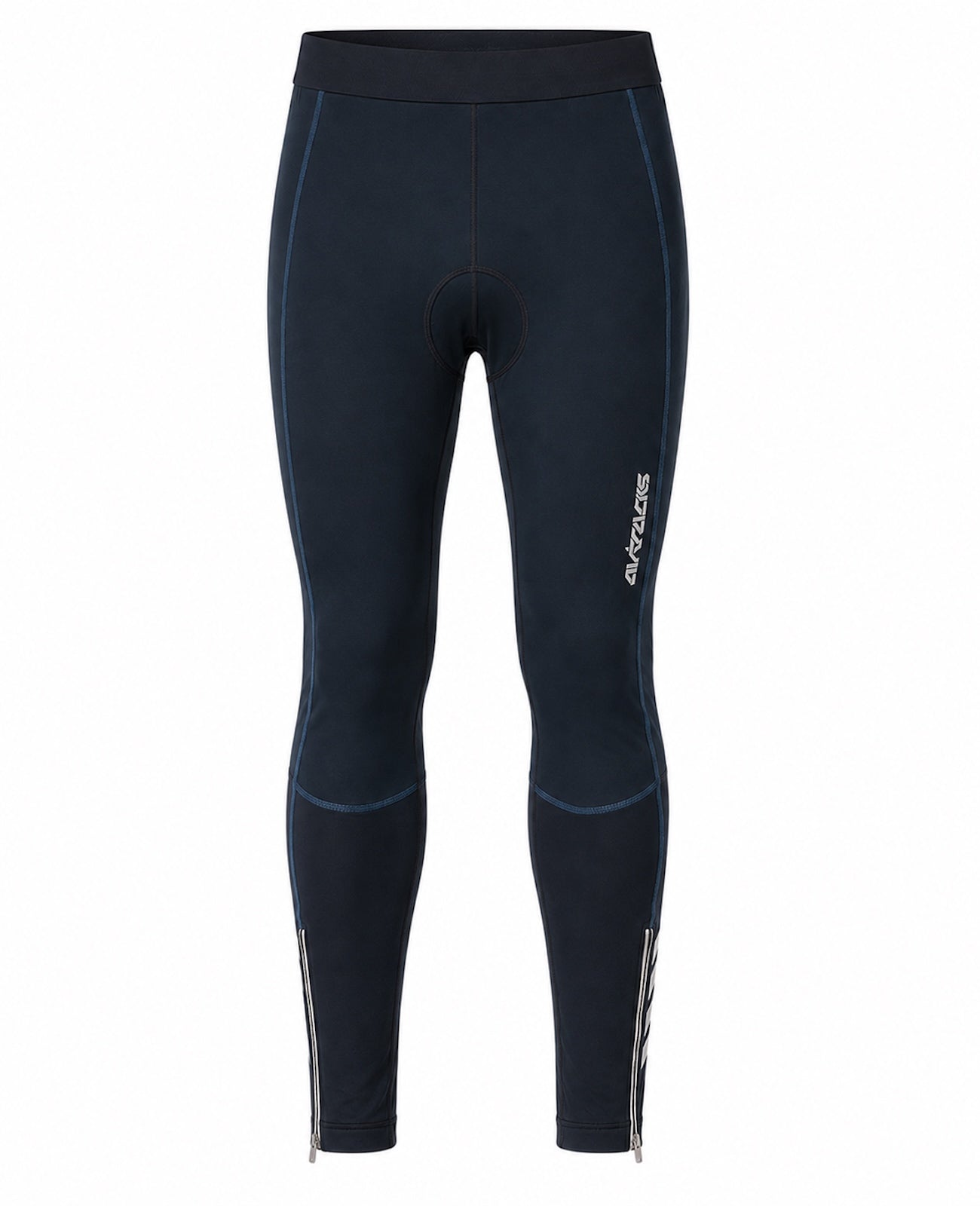 Pantalones de bicicleta termales para hombres largos por negro y azul