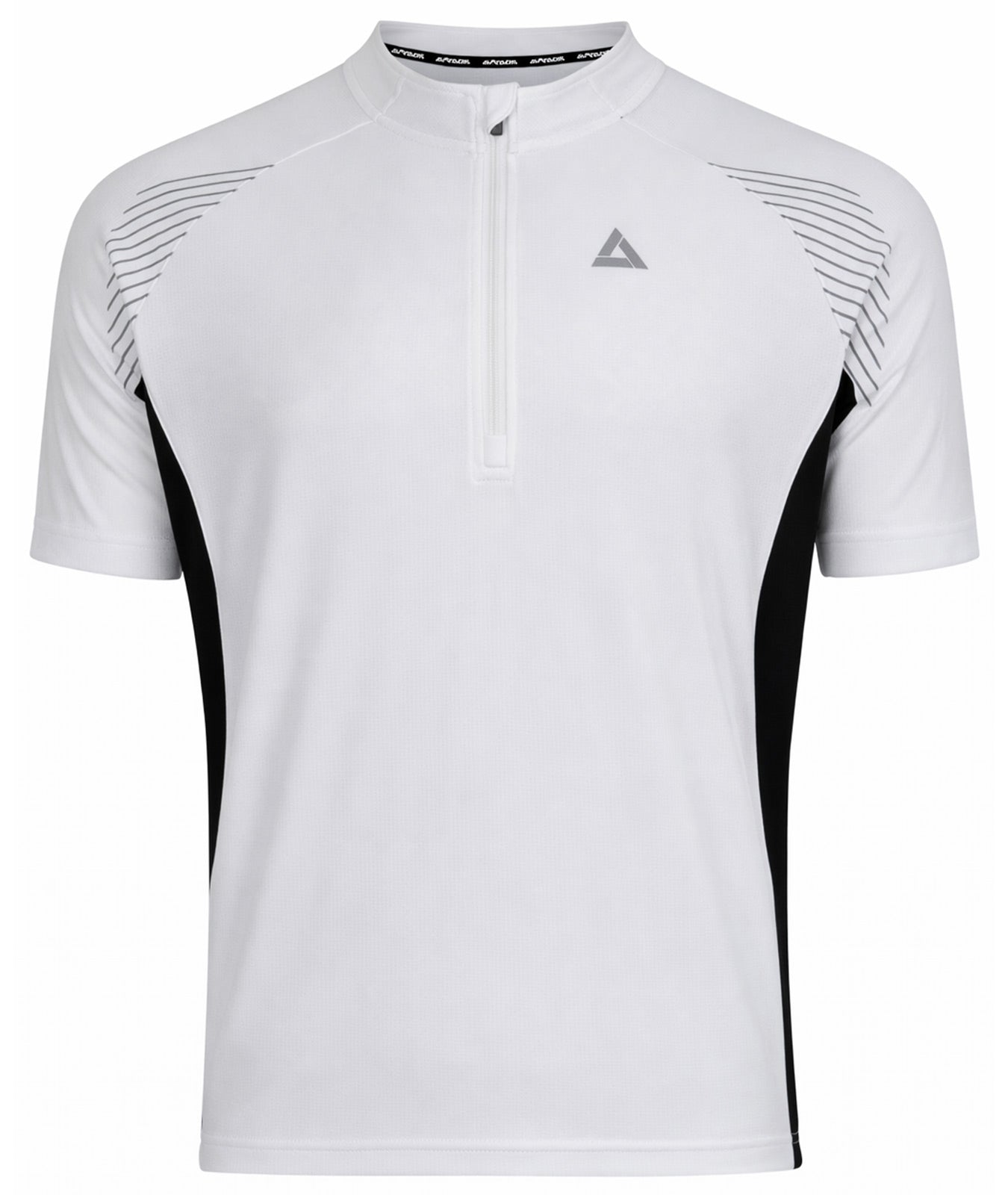 Jersey de vélo masculin Short -arm Team II blanc noir