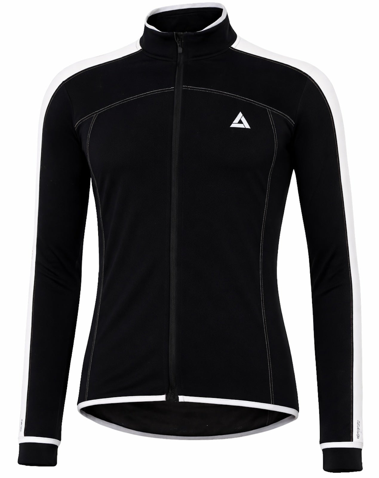 Thermo Bicycle Jersey Bras long par ligne noir blanc