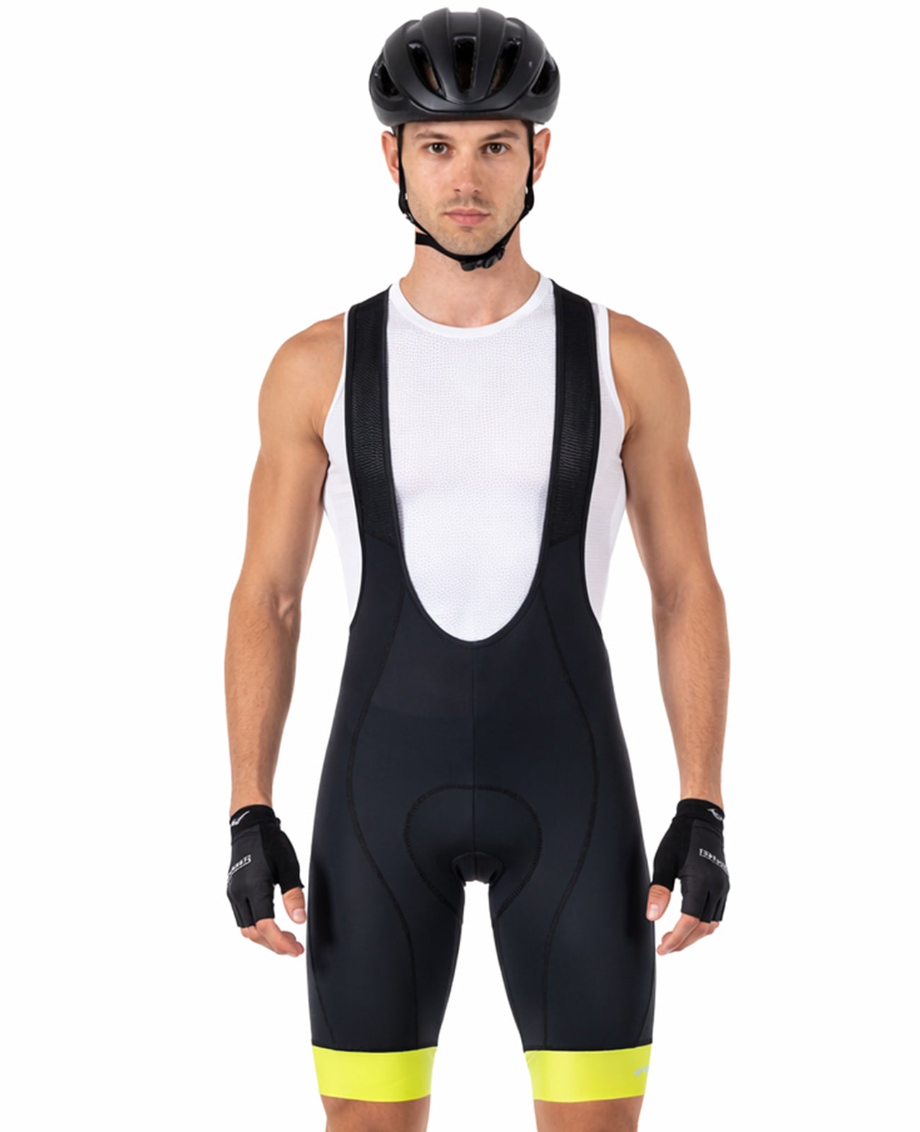 Pantaloni per biciclette da uomo pantaloni per biciclette corti con pantaloni portanti della linea di comfort neon nero neon