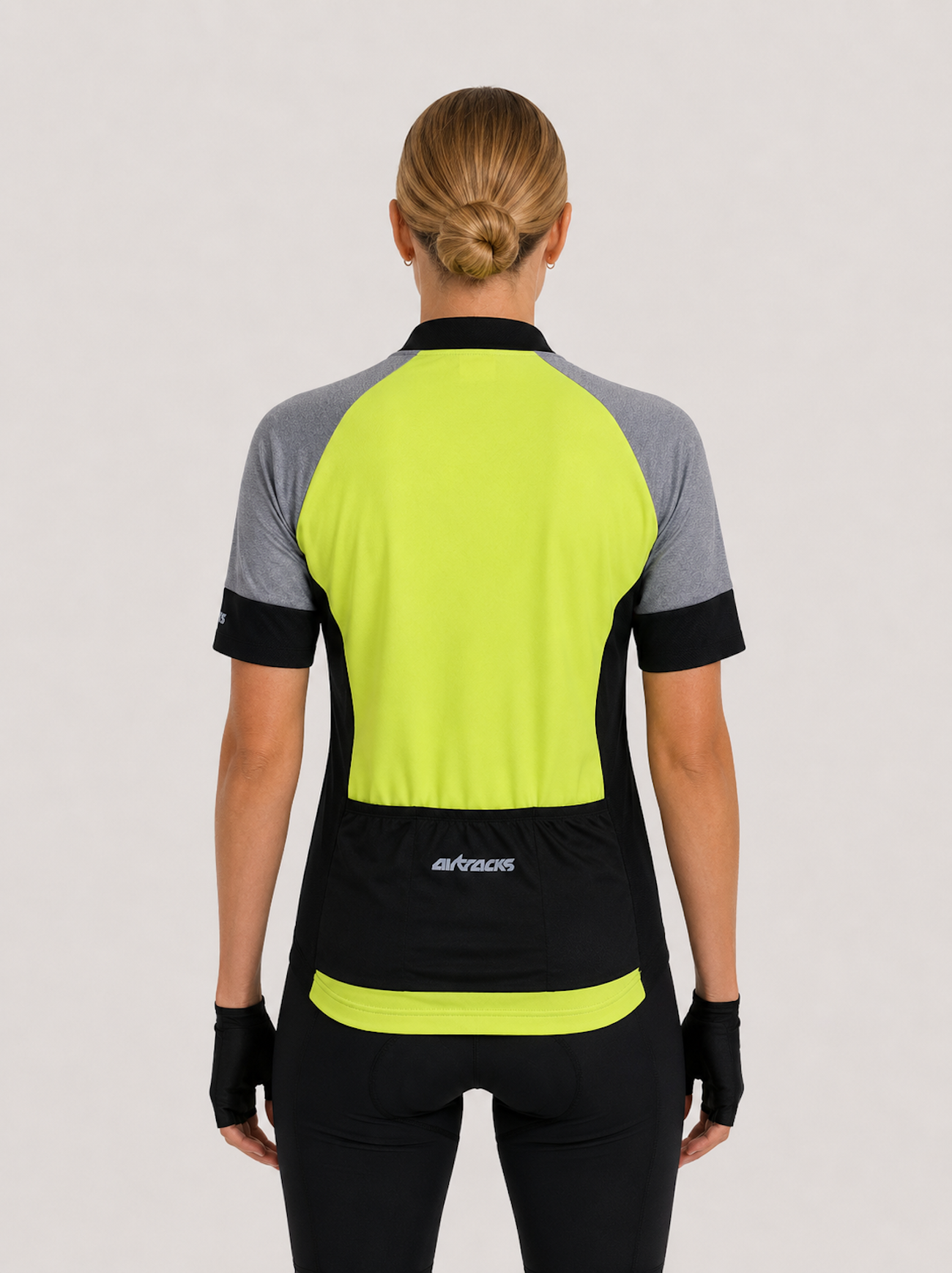 Damesfiets jersey Short -Sleeved Bike Jersey Per Line Neon