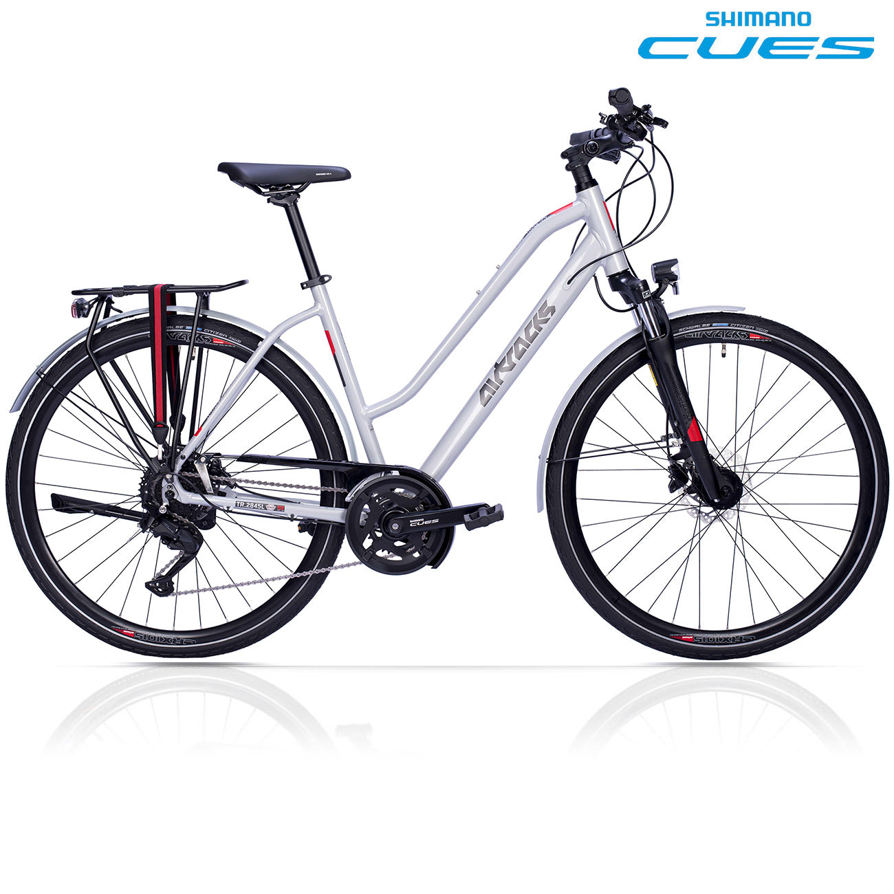 28" Bicicleta de trekking mujer TR.2845L 2 x 9 velocidades SHIMANO CUES RD-U3020-9