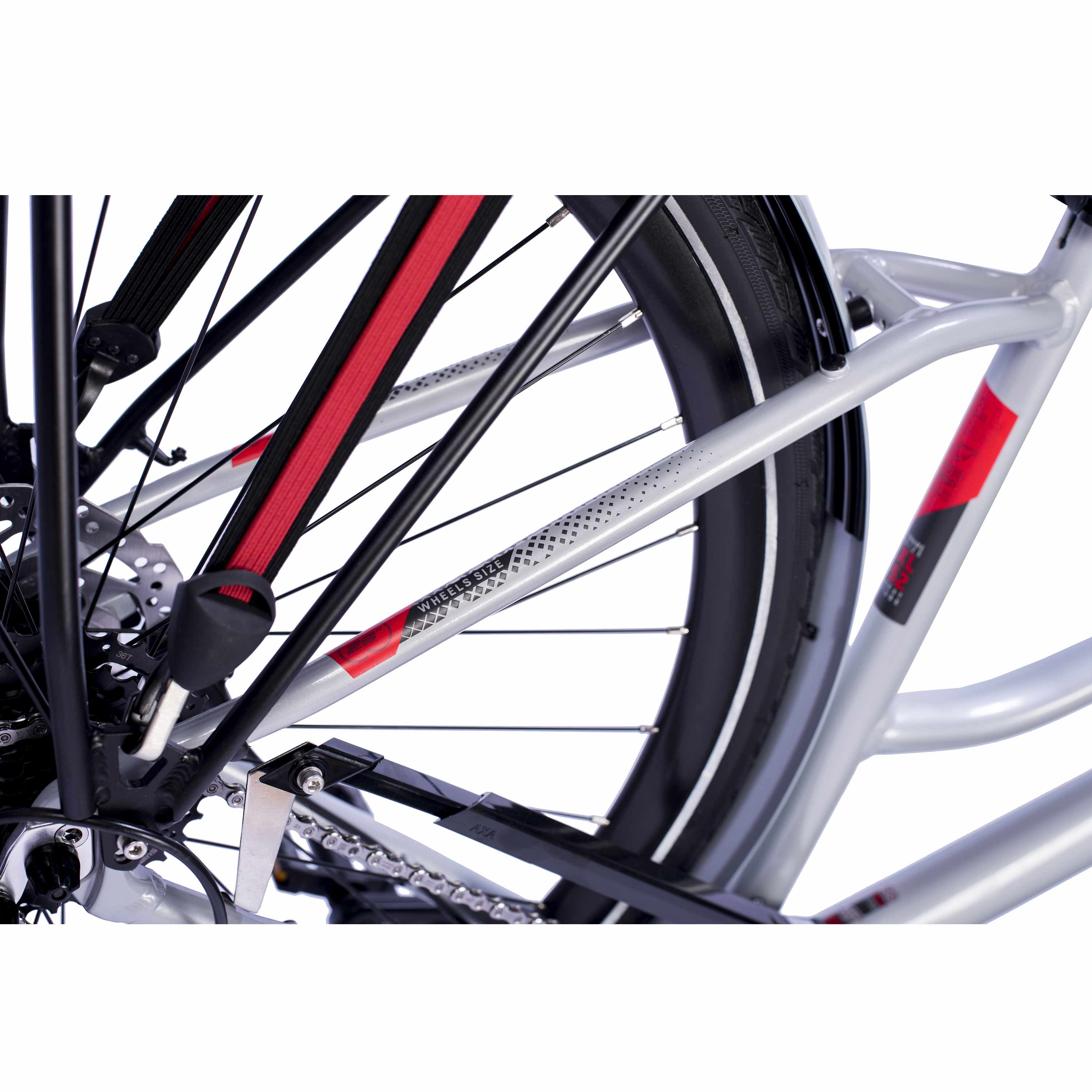 28" Bicicleta de trekking mujer TR.2845L 2 x 9 velocidades SHIMANO CUES RD-U3020-9
