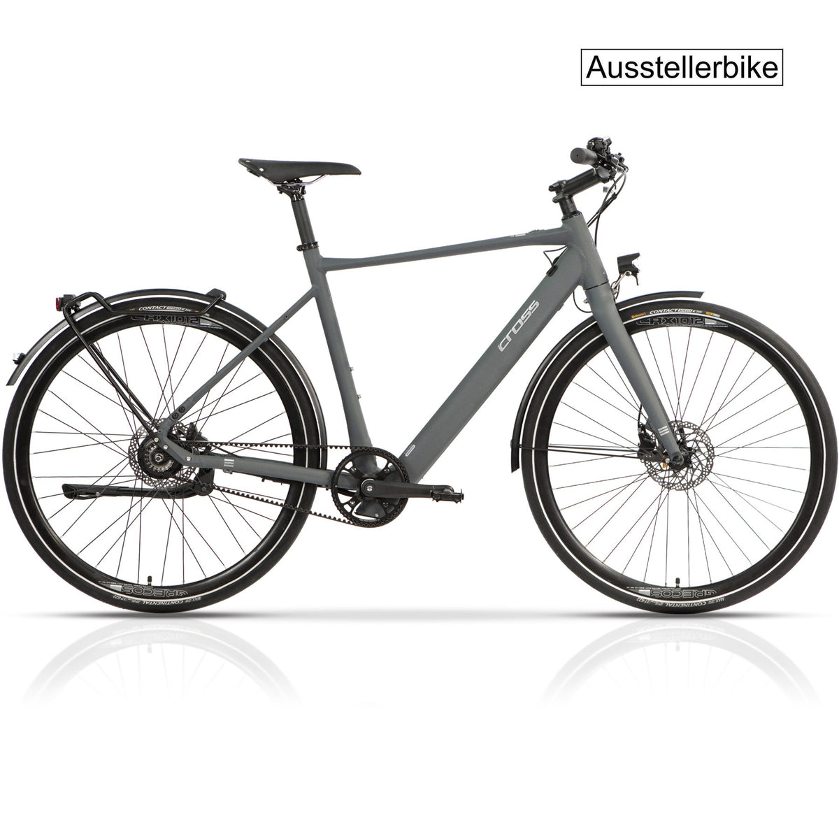 28" E-Bike Herren Urban Bike STREET Citybike BAFANG 350WH GATES CARBON BELT SINGLE SPEED - B-Ware / 86km