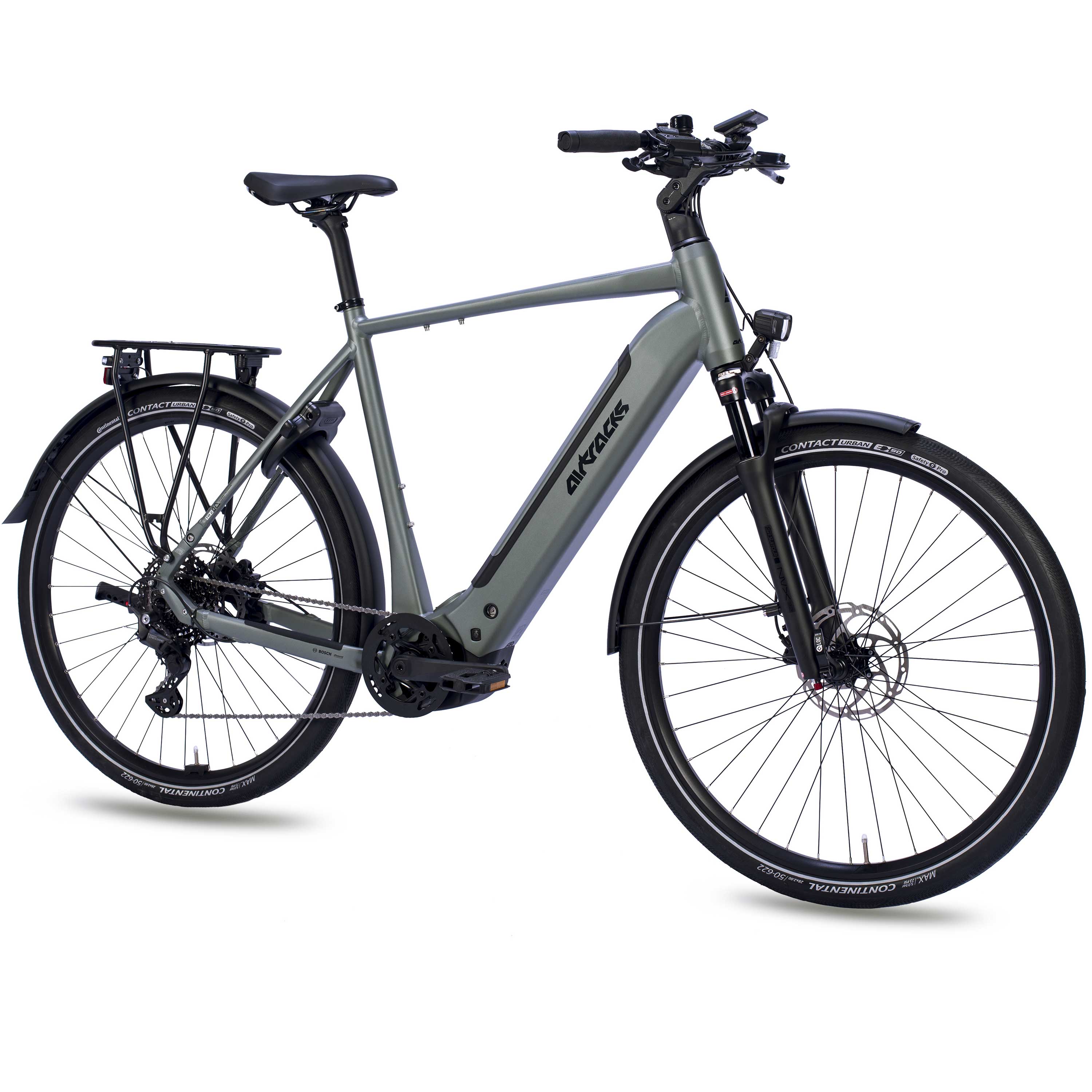 28" Herren E-Bike Trekking Fahrrad TERRA TR2 BOSCH Performance Line PX Smart System POWERTUBE 600 Wh 10 x Gang  SHIMANO DEORE RD-M5130 SGS Grey