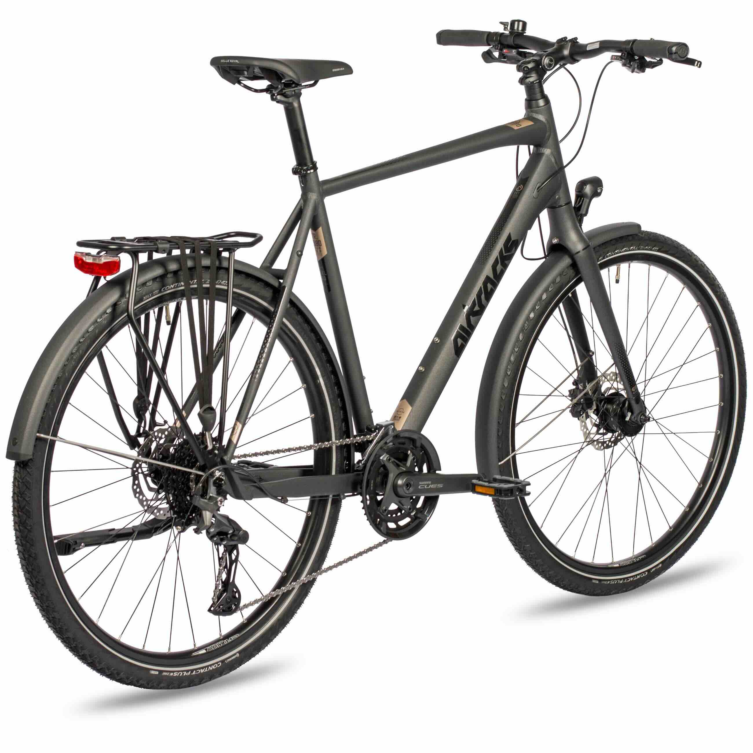 28" Bicicleta de trekking XXL para hombre TR.2880-C Bicicleta de trekking 2 x 10 velocidades SHIMANO CUES RD-U6020-10 SHADOW