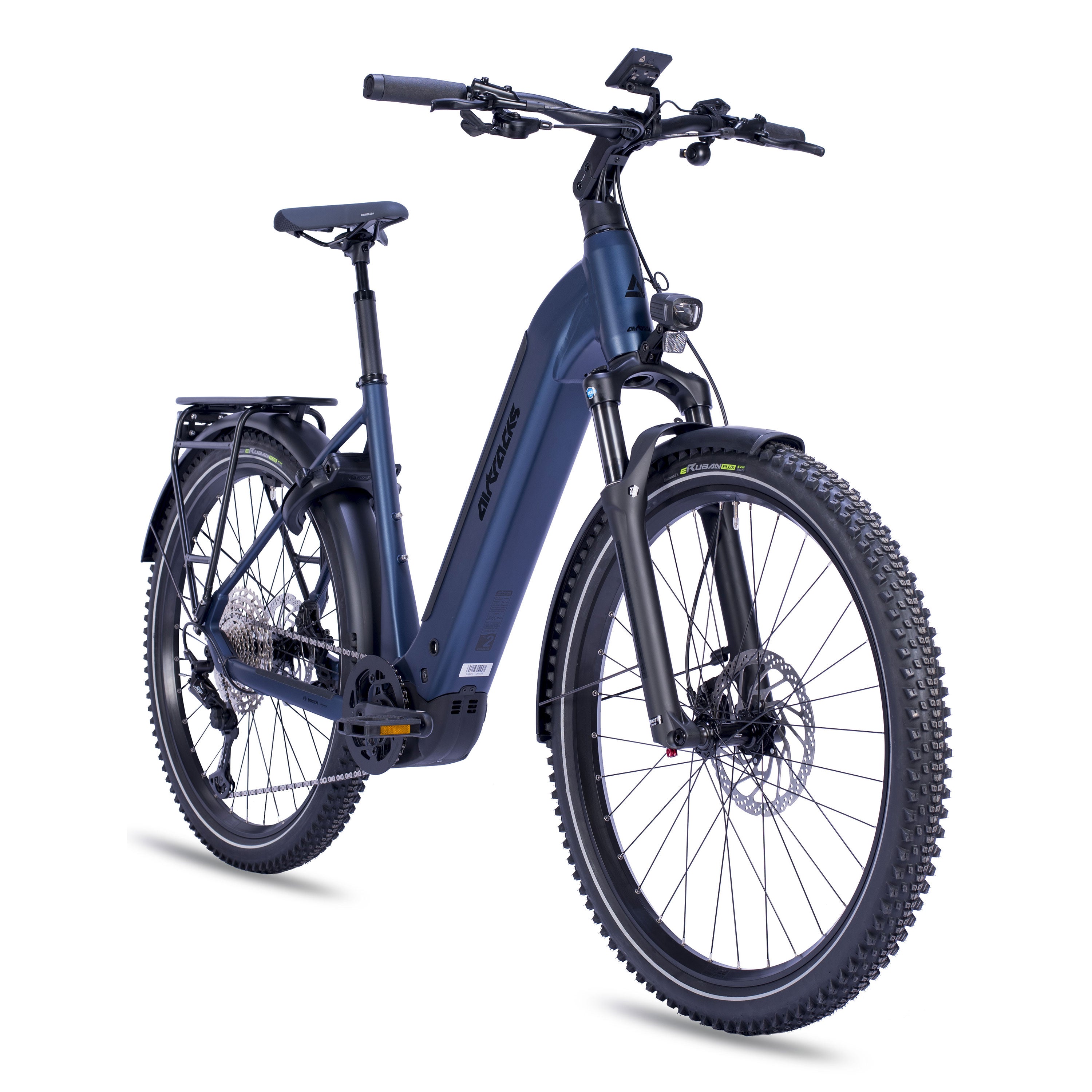 27.5" women's E-SUV MTB Wave LS TERRA CX1 BOSCH PERFORMANCE LINE PX Smart System POWERTUBE 800 Wh 12 x GANG SHIMANO XT RD-M8100 SGS Blue 