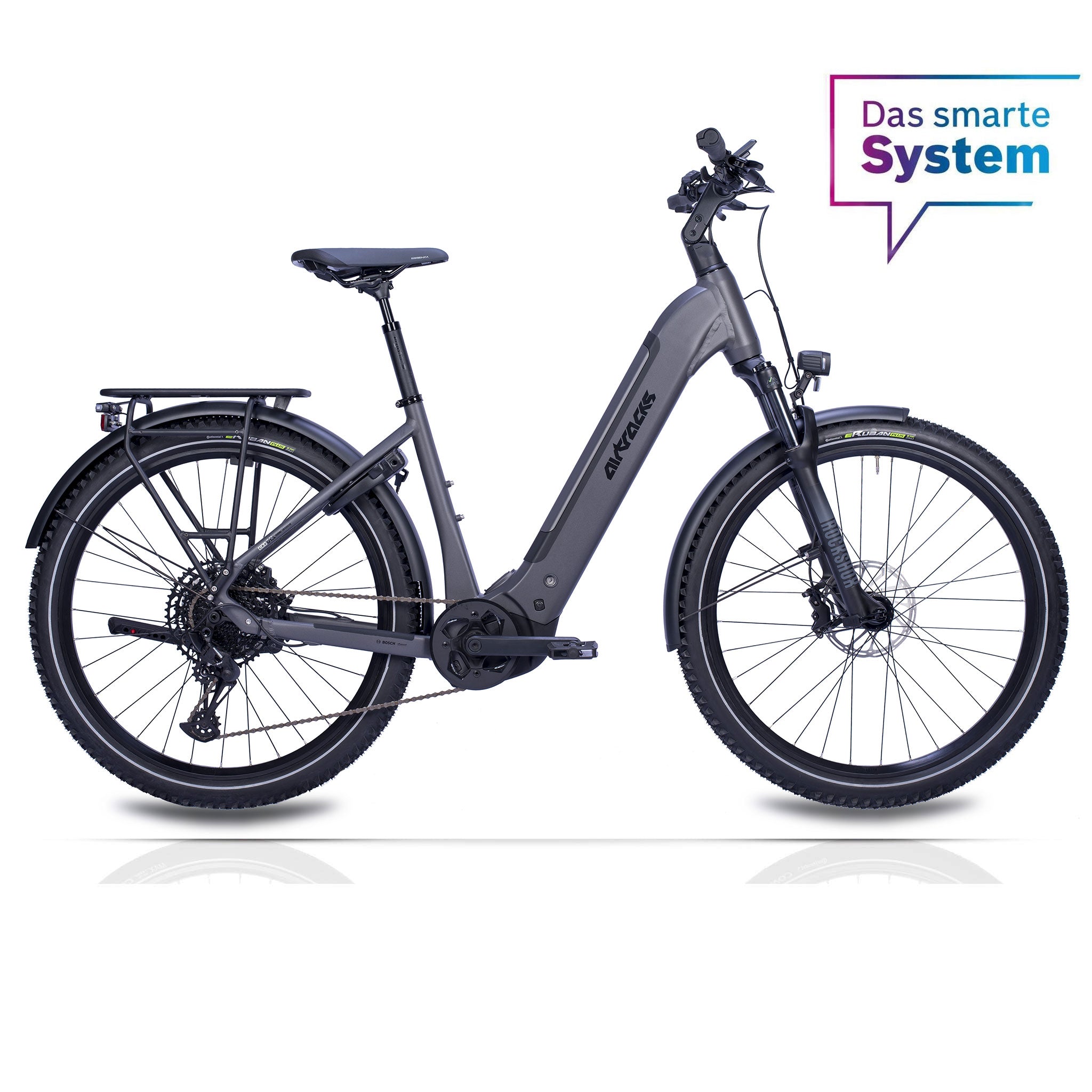 27.5" Women's E-SUV MTB Wave LS TERRA CX2 BOSCH PERFORMANCE LINE PX Smart System POWERTUBE 600 Wh 12-Speed SRAM SX EAGLE - Black