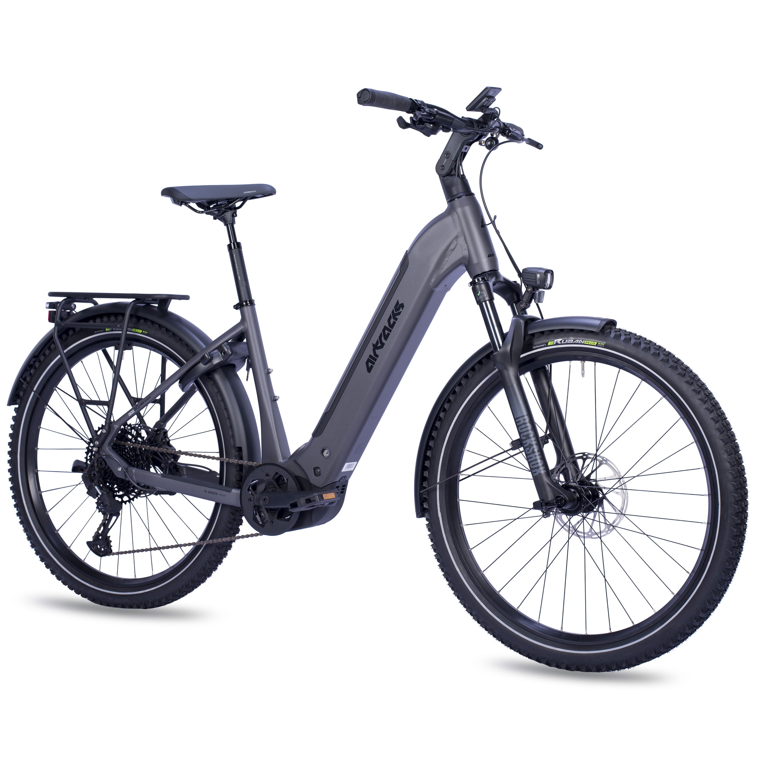 27.5" Women's E-SUV MTB Wave LS TERRA CX2 BOSCH PERFORMANCE LINE PX Smart System POWERTUBE 600 Wh 12-Speed SRAM SX EAGLE - Black