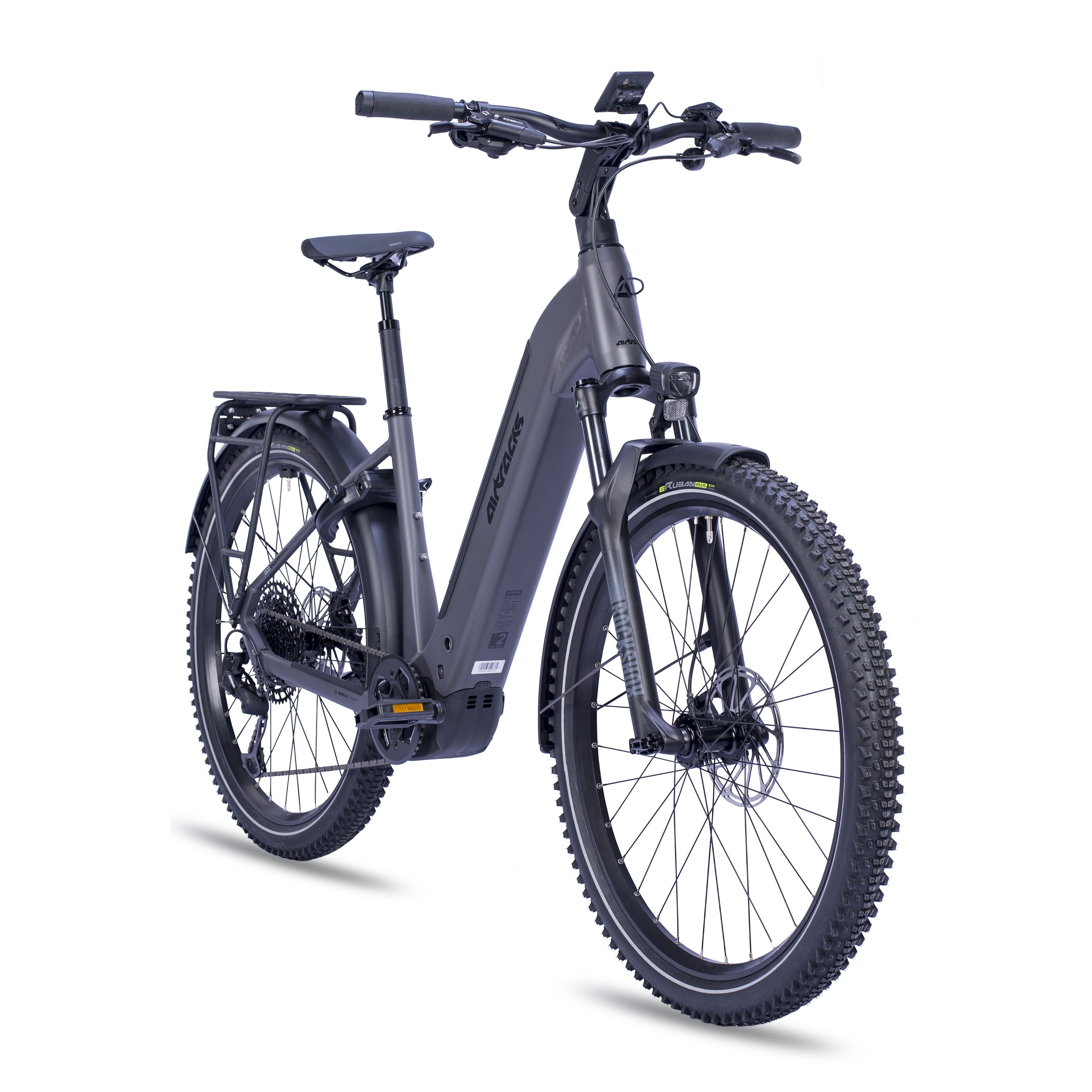27.5" Women's E-SUV MTB Wave LS TERRA CX2 BOSCH PERFORMANCE LINE PX Smart System POWERTUBE 600 Wh 12-Speed SRAM SX EAGLE - Black
