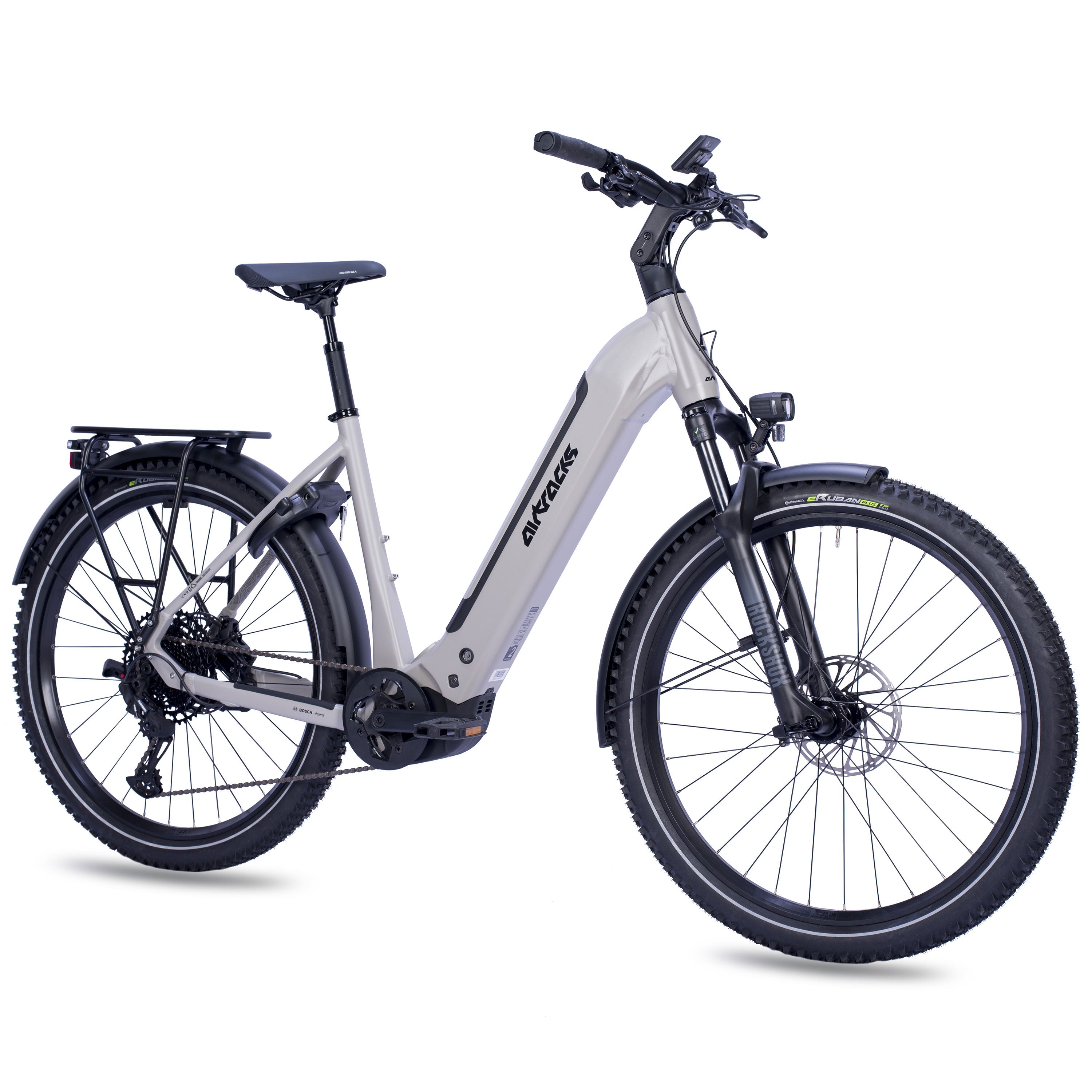 27.5" Women's E-SUV MTB Wave LS TERRA CX2 BOSCH PERFORMANCE LINE PX Smart System POWERTUBE 600 Wh 12-Speed SRAM SX EAGLE - Black