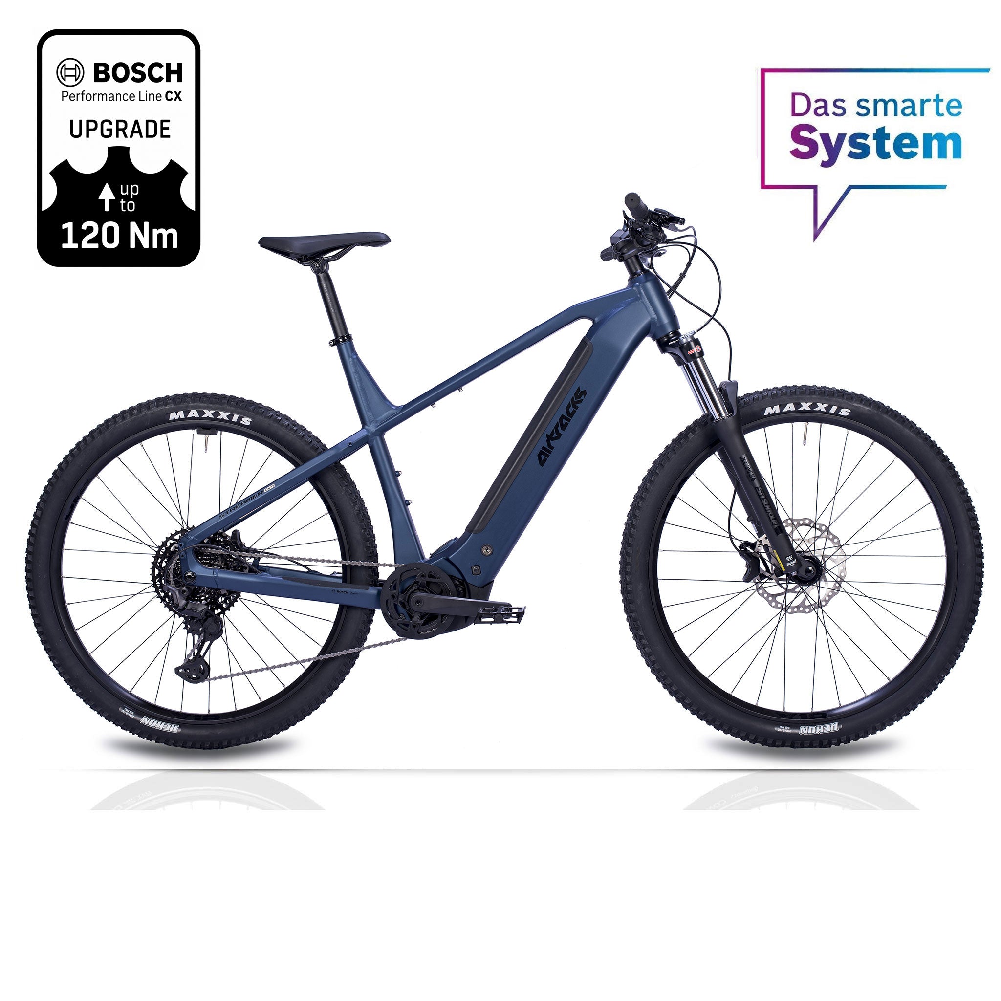 29” E-MTB para hombre STREAMER CX11 con Bosch Performance Line CX (Gen 5) Smart System Powertube 600Wh 11 velocidades Shimano XT RD-M8310 azul